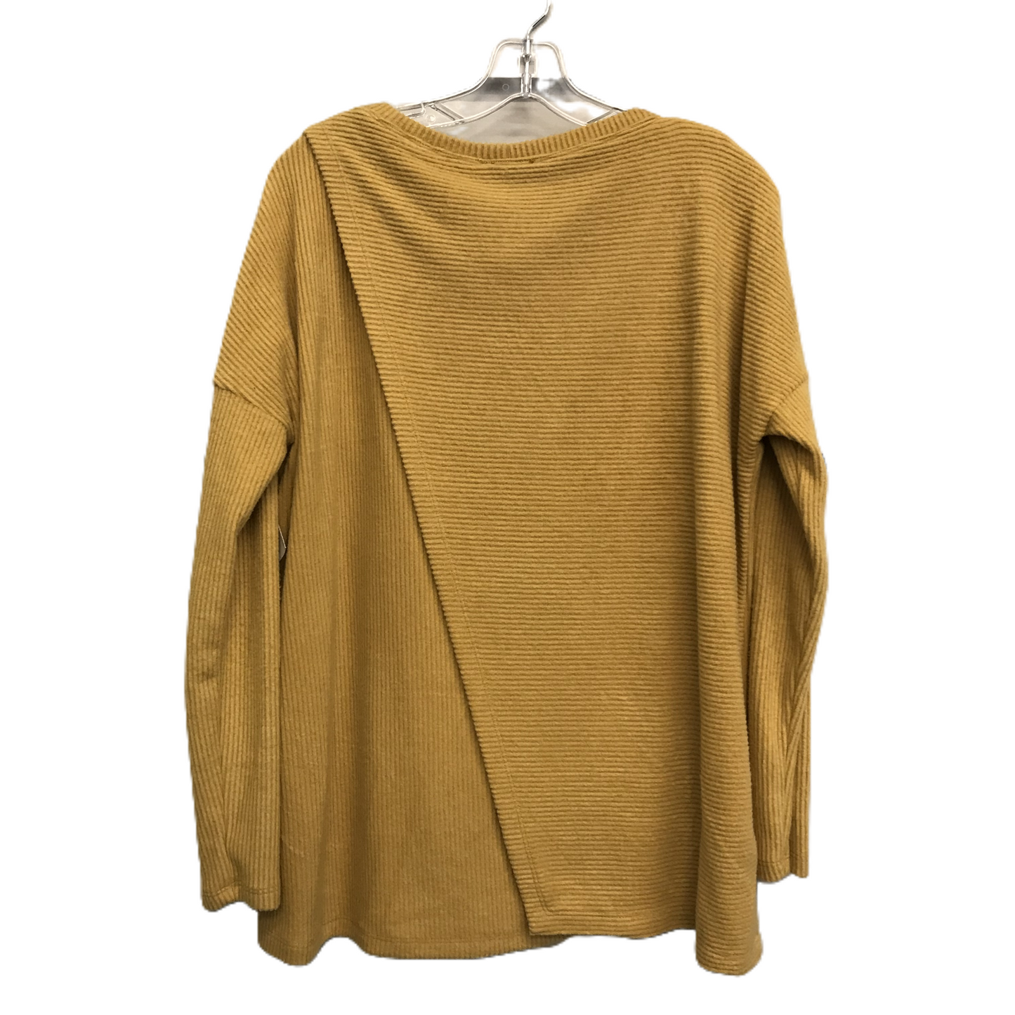 Top Long Sleeve By Bordeaux In Gold, Size: M