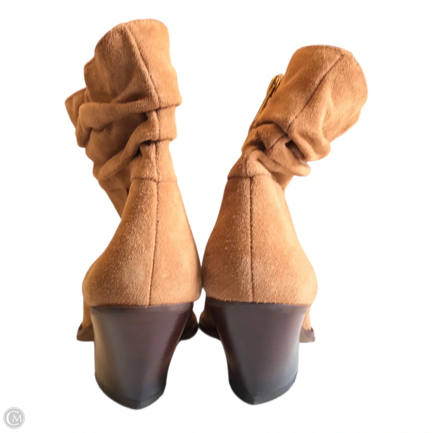 Boots Ankle Heels By Vince Camuto In Tan, Size: 9.5