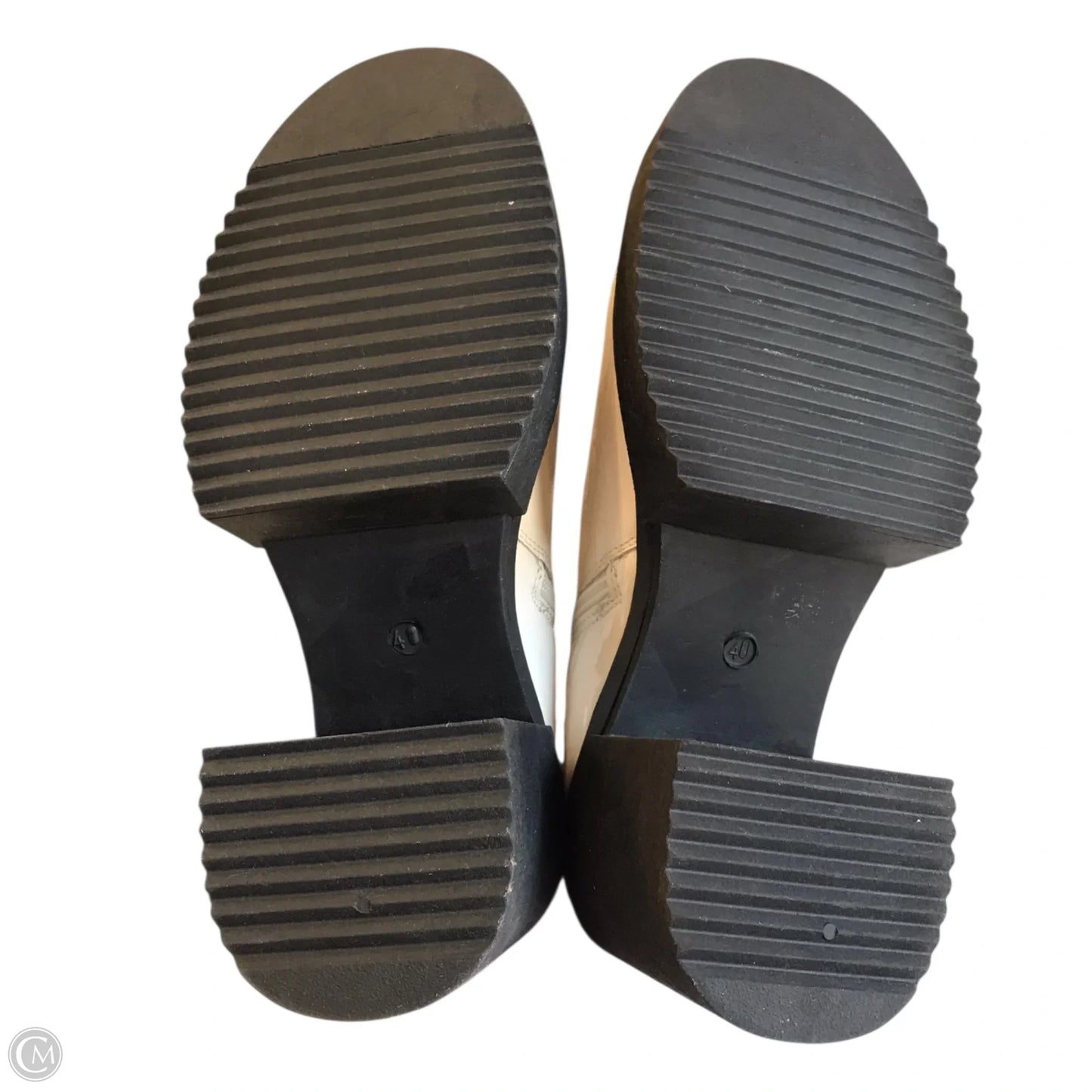 Boots Ankle Heels By Steve Madden In Cream, Size: 10