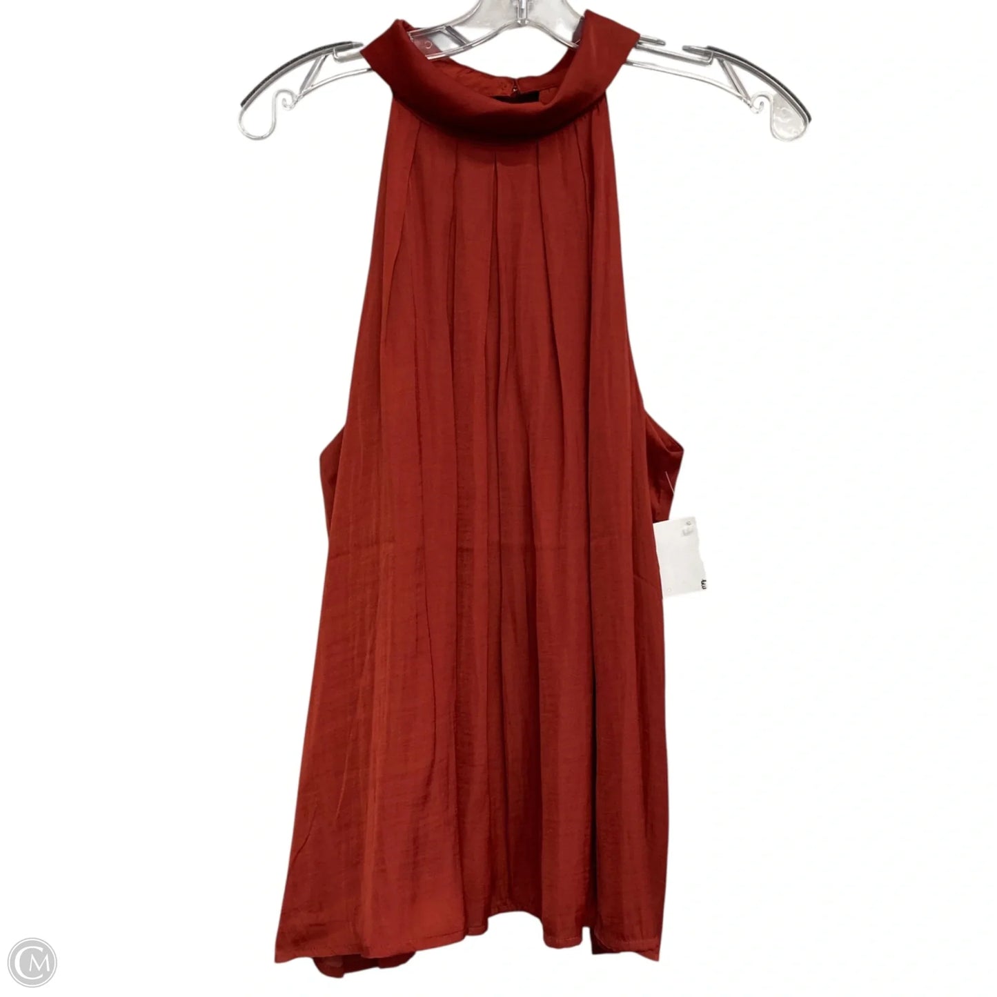 Top Sleeveless By Banana Republic In Red, Size: L