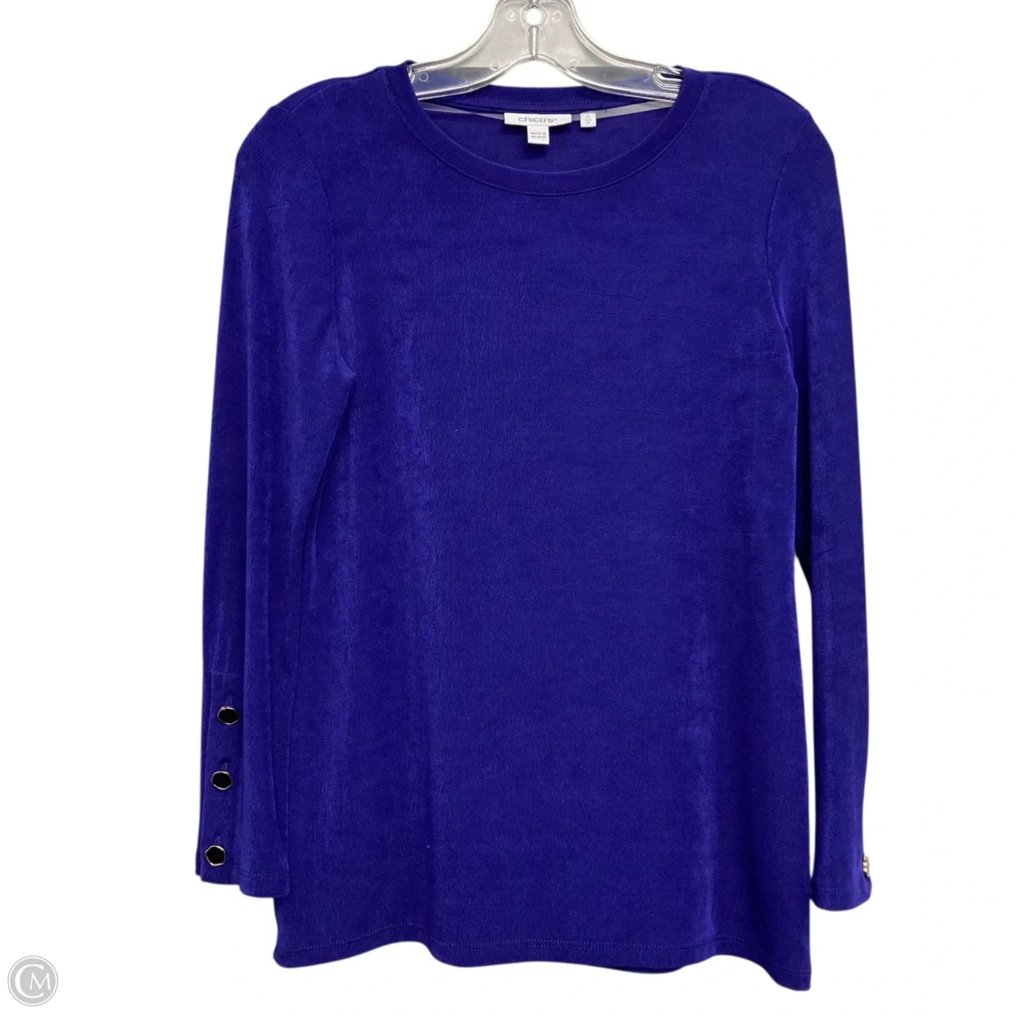 Top Long Sleeve By Chicos In Purple, Size: S