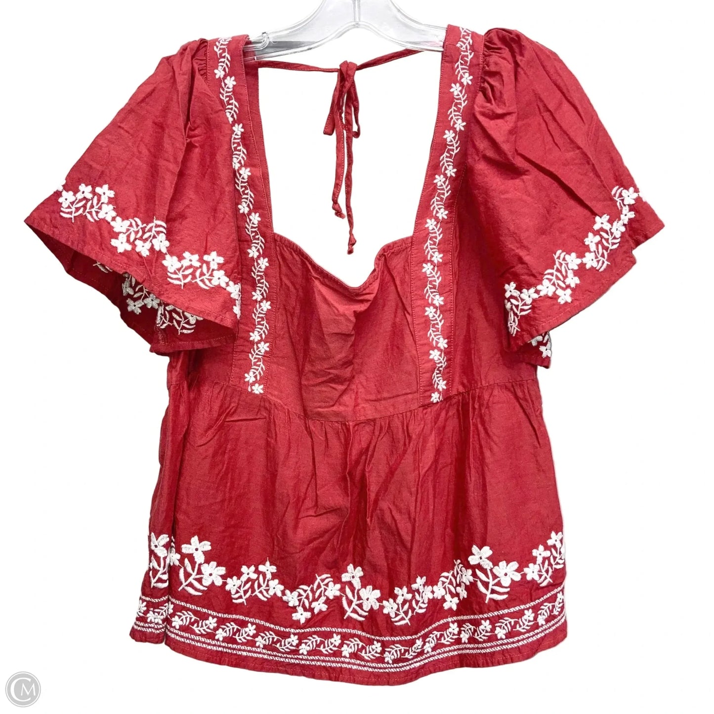 Top Short Sleeve By Old Navy In Red, Size: L