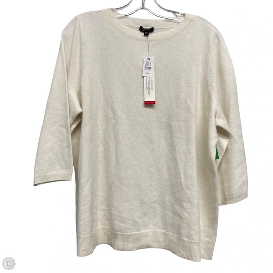 Sweater By Talbots In Cream, Size: 2xPetite