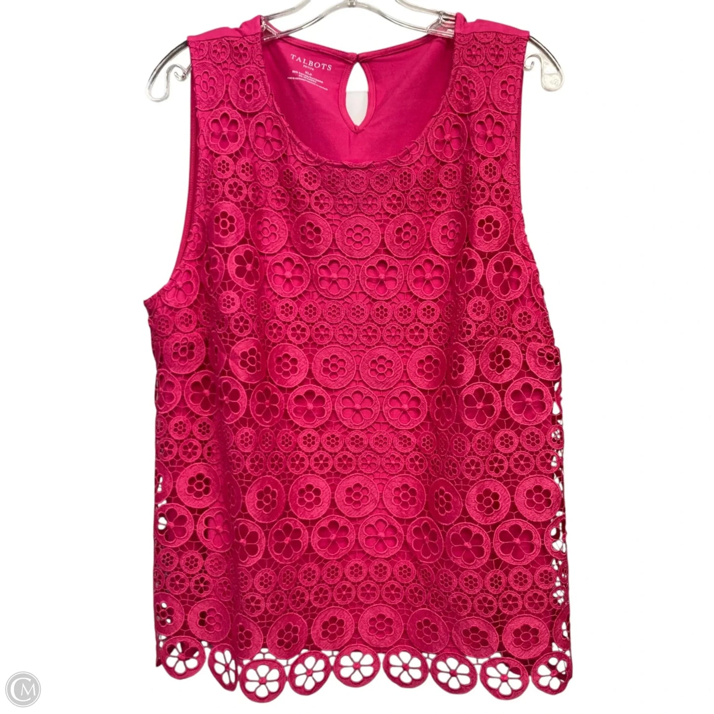 Top Sleeveless By Talbots In Pink, Size: Xlp