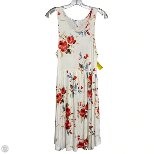 Dress Casual Short By Longyuan In Floral Print, Size: M