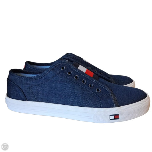Shoes Sneakers By Tommy Hilfiger In Blue Denim, Size: 9.5