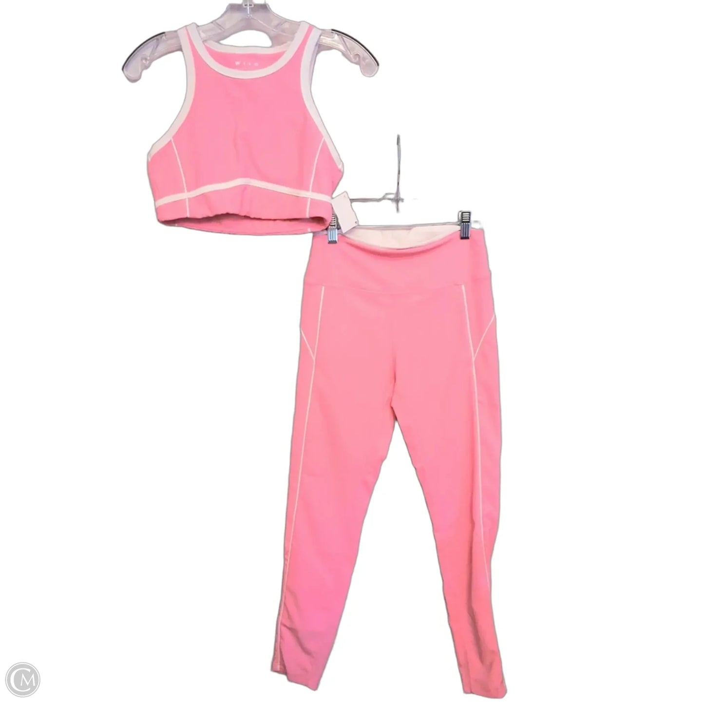 Athletic Pants 2pc By Wilo In Pink, Size: M