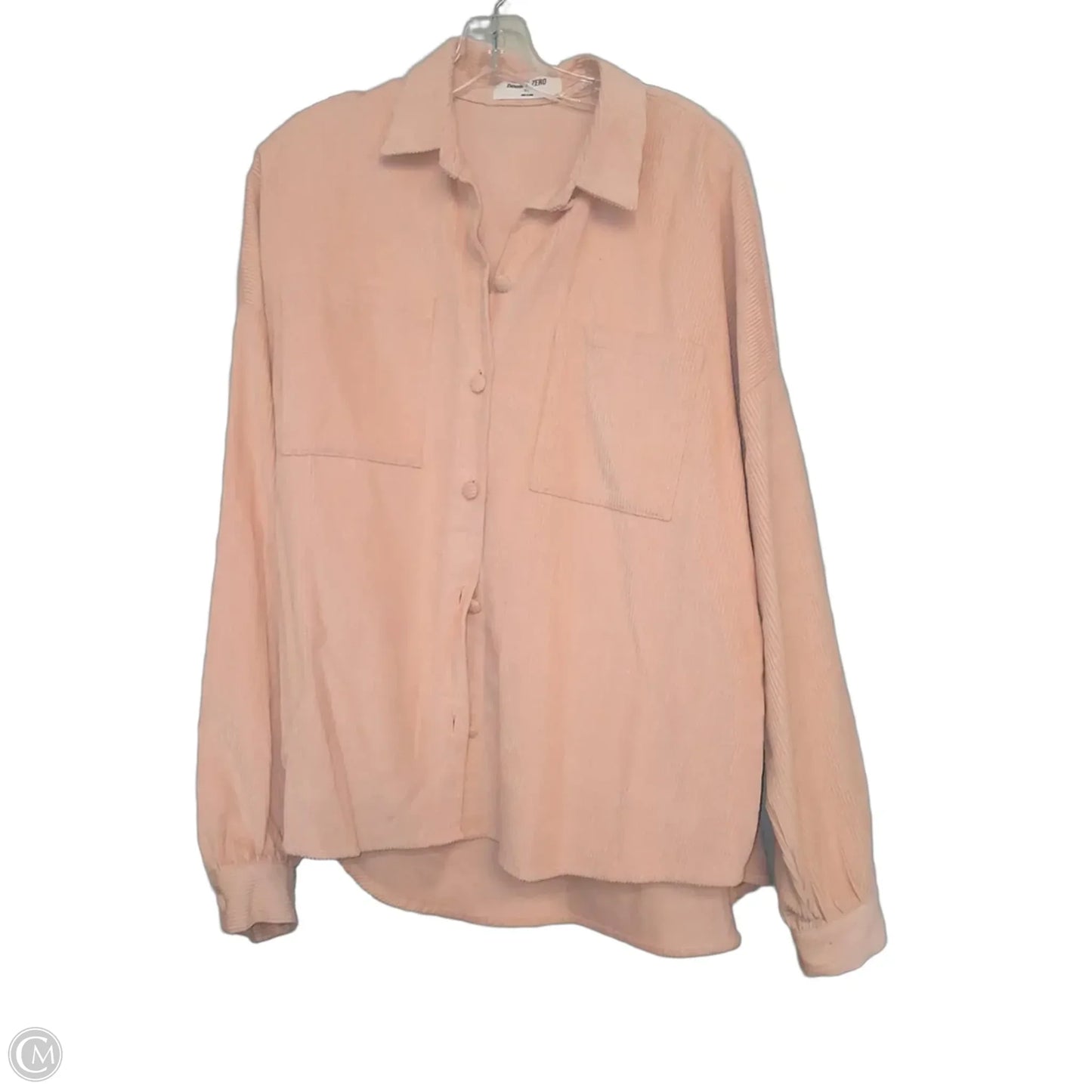 Top Long Sleeve By Double Zero In Pink, Size: M