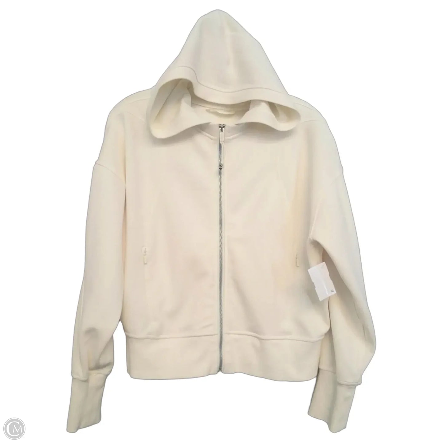 Sweatshirt Hoodie By Lululemon In Cream, Size: S