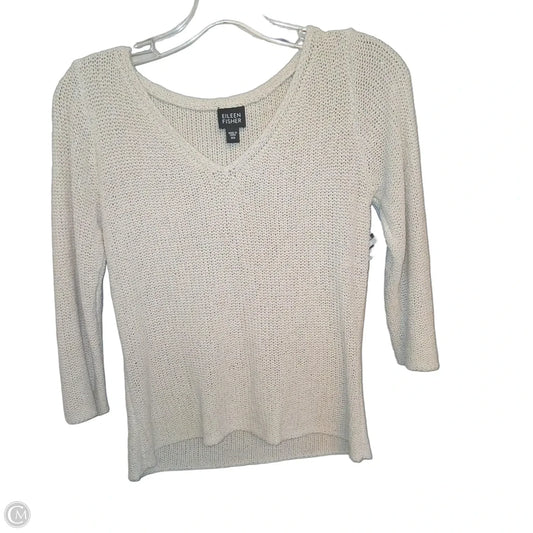 Sweater By Eileen Fisher In Tan, Size: Xs