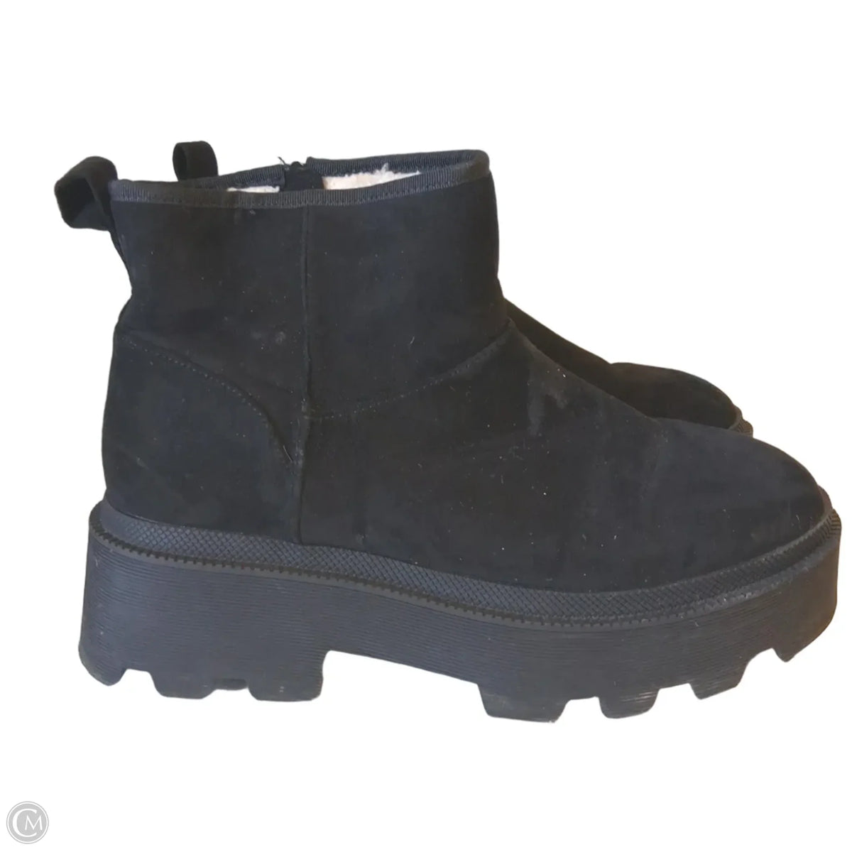 Boots Ankle Heels By Universal Thread In Black, Size: 9