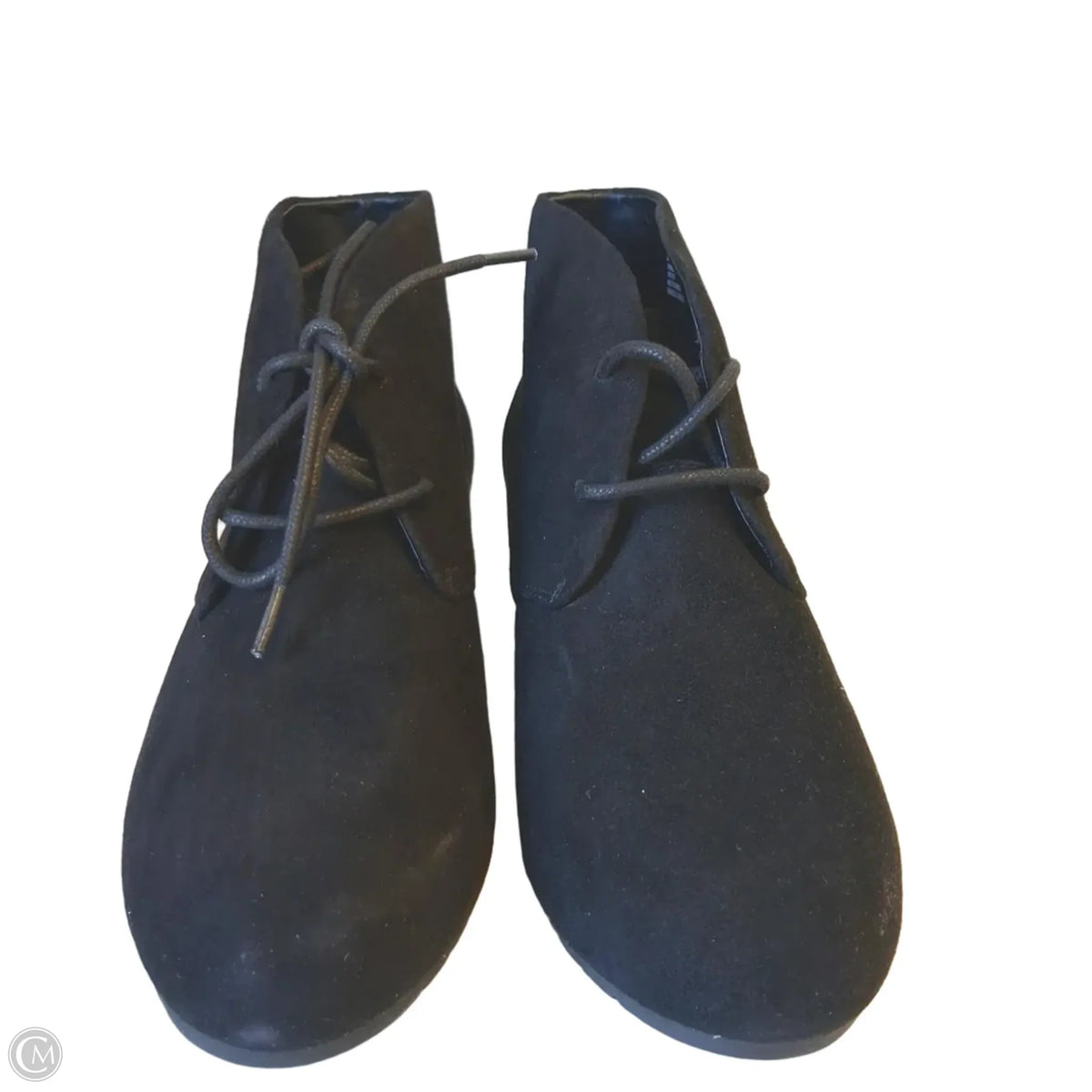Boots Ankle Heels By Clarks In Black, Size: 6.5