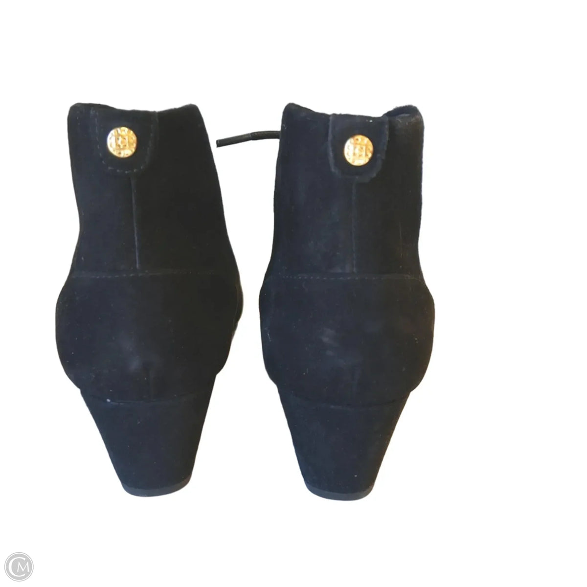 Boots Ankle Heels By Clarks In Black, Size: 6.5