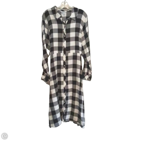 Dress Work By Croft And Barrow In Black & White, Size: 1x