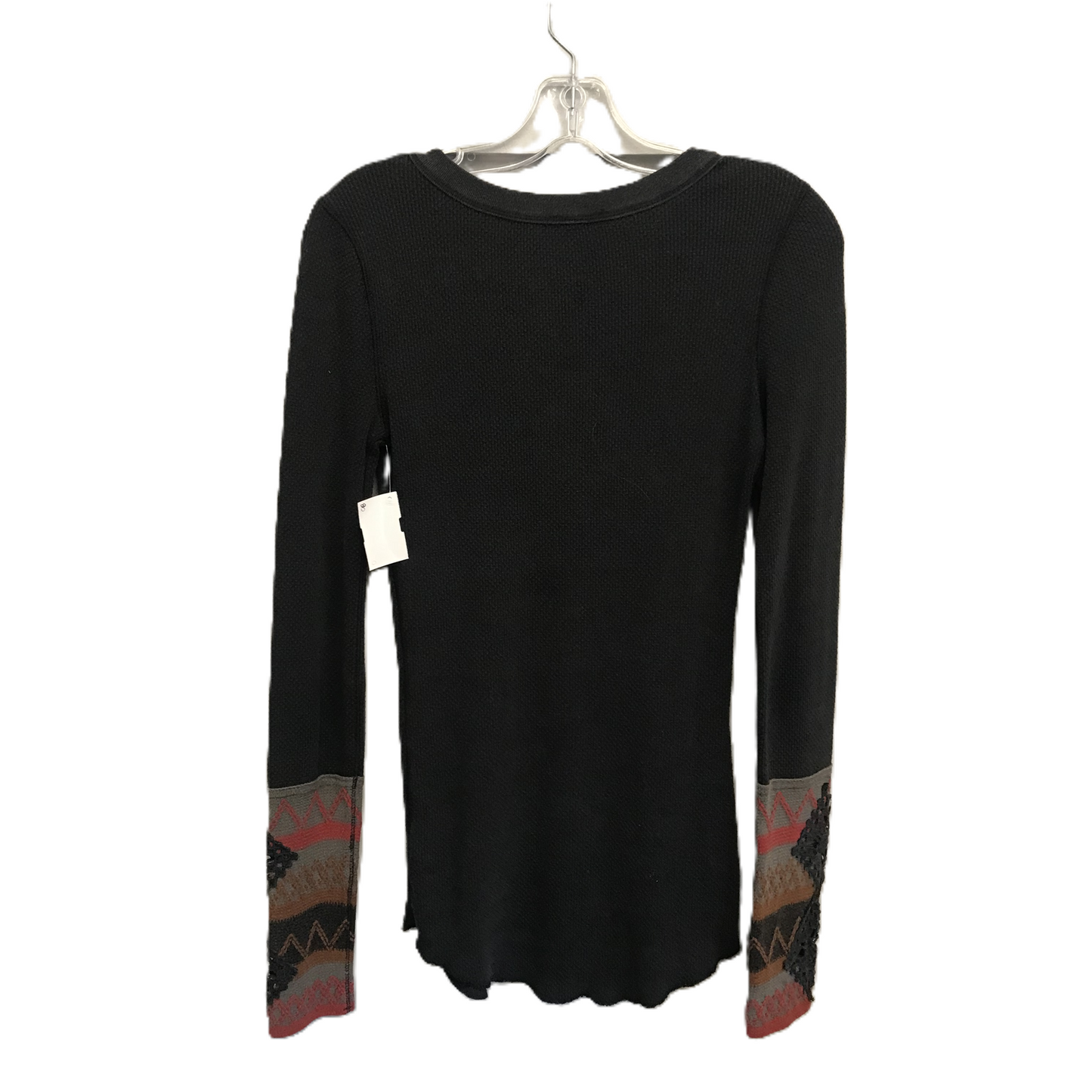 Black Top Long Sleeve By Free People, Size: M