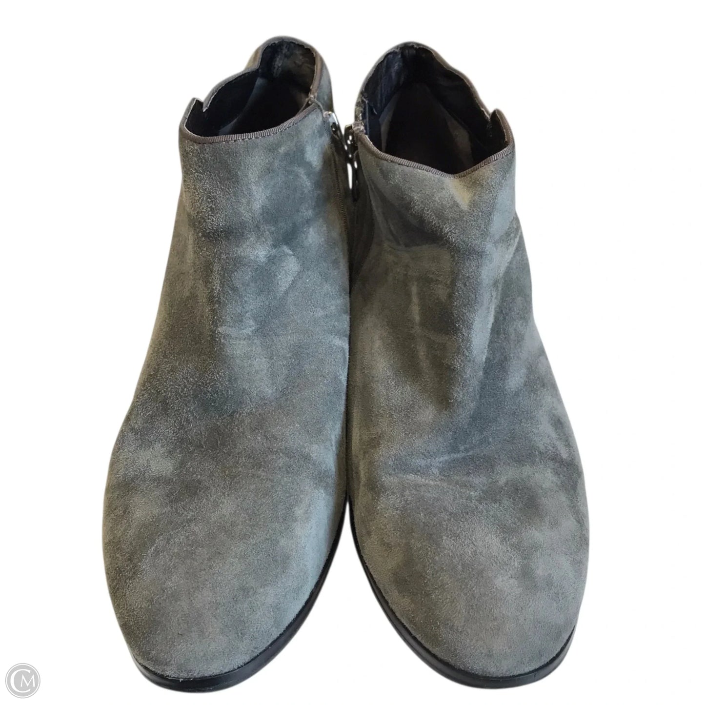Boots Ankle Heels By Sam Edelman In Grey, Size: 9.5