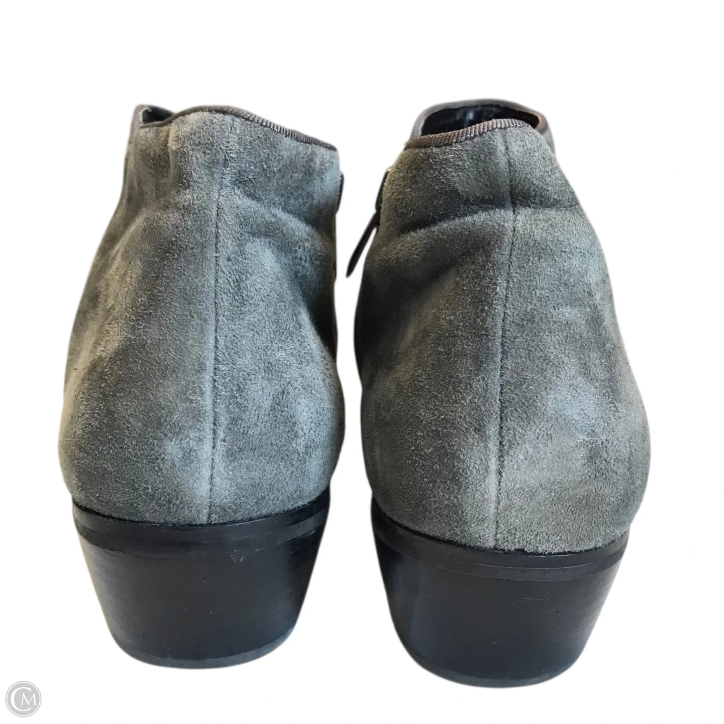 Boots Ankle Heels By Sam Edelman In Grey, Size: 9.5