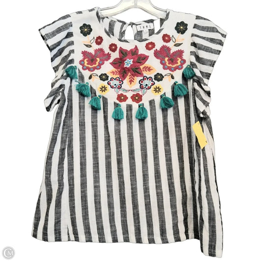 Top Sleeveless By Thml In Grey & White, Size: Xs