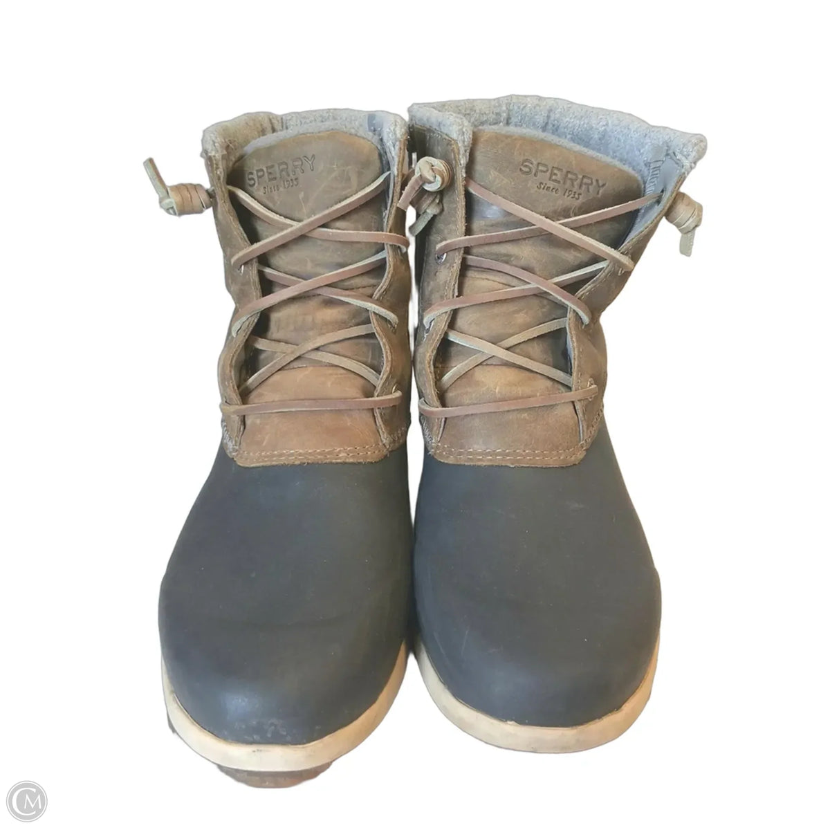 Boots Ankle Flats By Sperry In Brown, Size: 9.5
