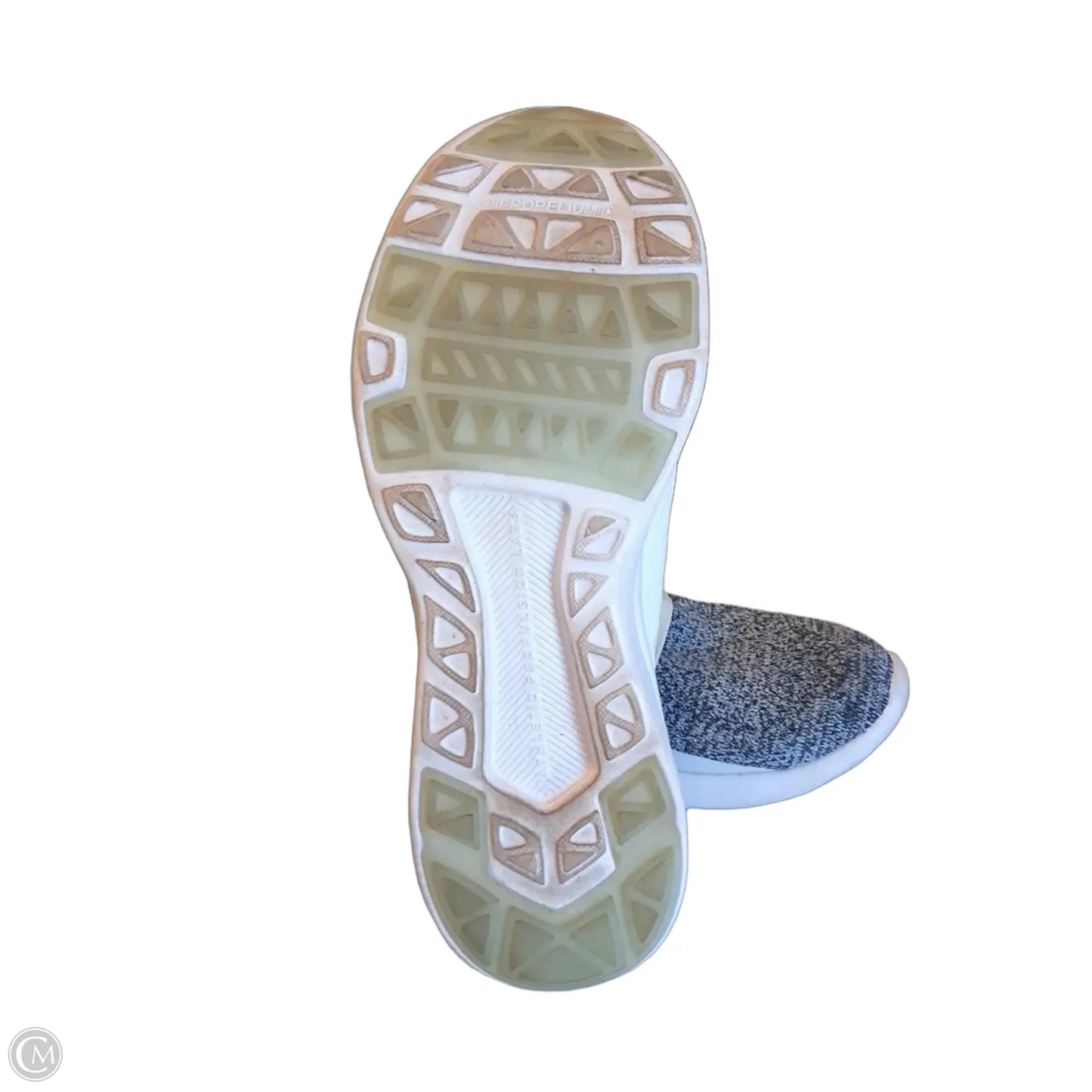 Shoes Designer By Apl In Blue & White, Size: 7.5
