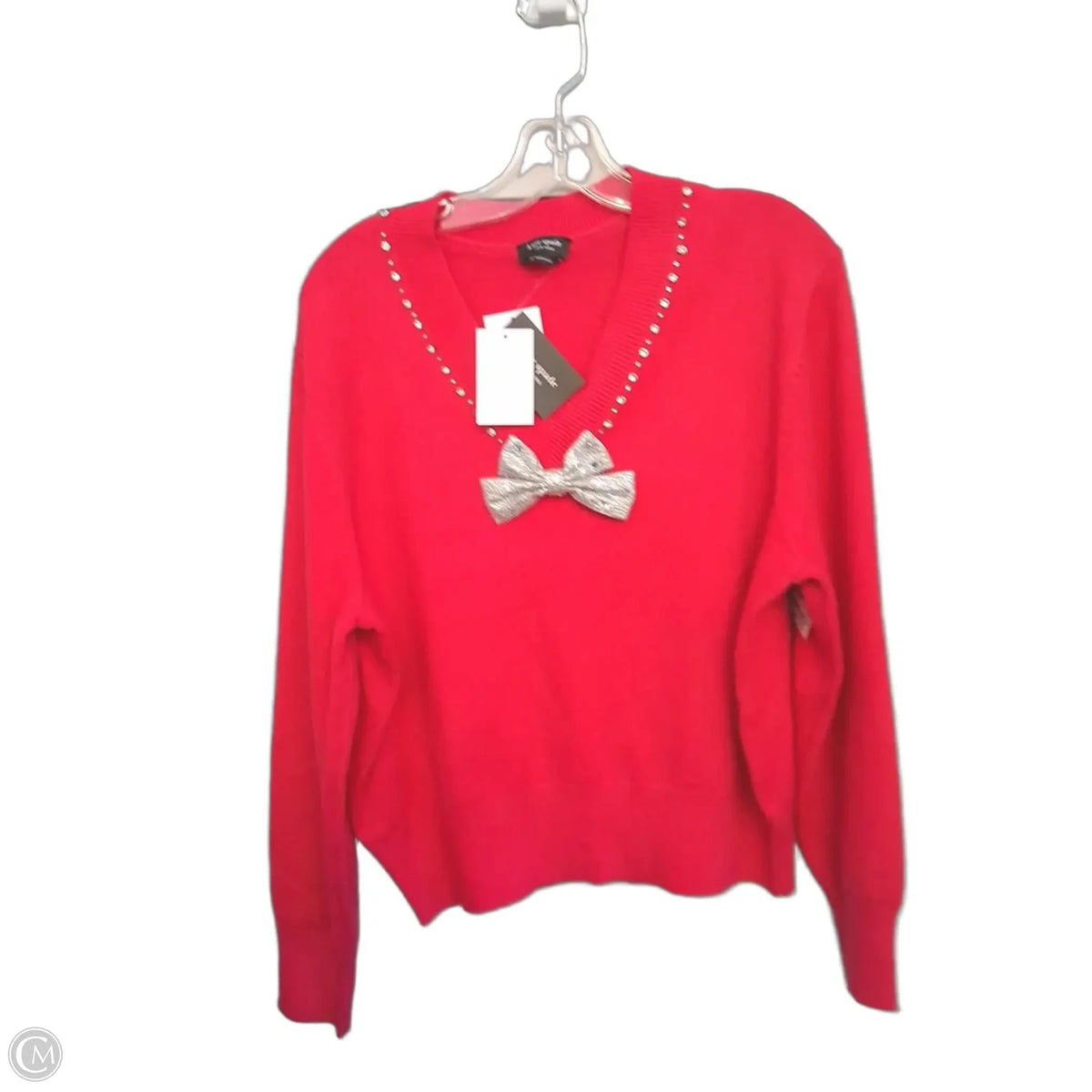 Sweater Designer By Kate Spade In Pink, Size: Xl