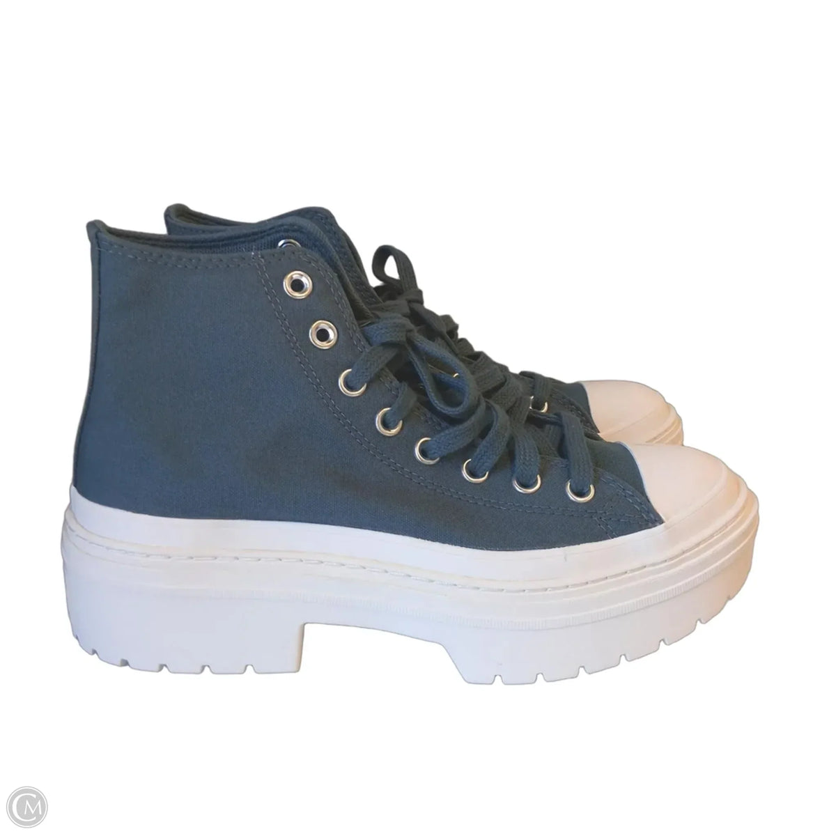 Shoes Sneakers By Converse In Teal, Size: 9
