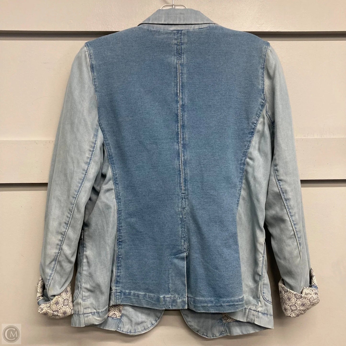 Blazer By Pilcro In Blue Denim, Size: S