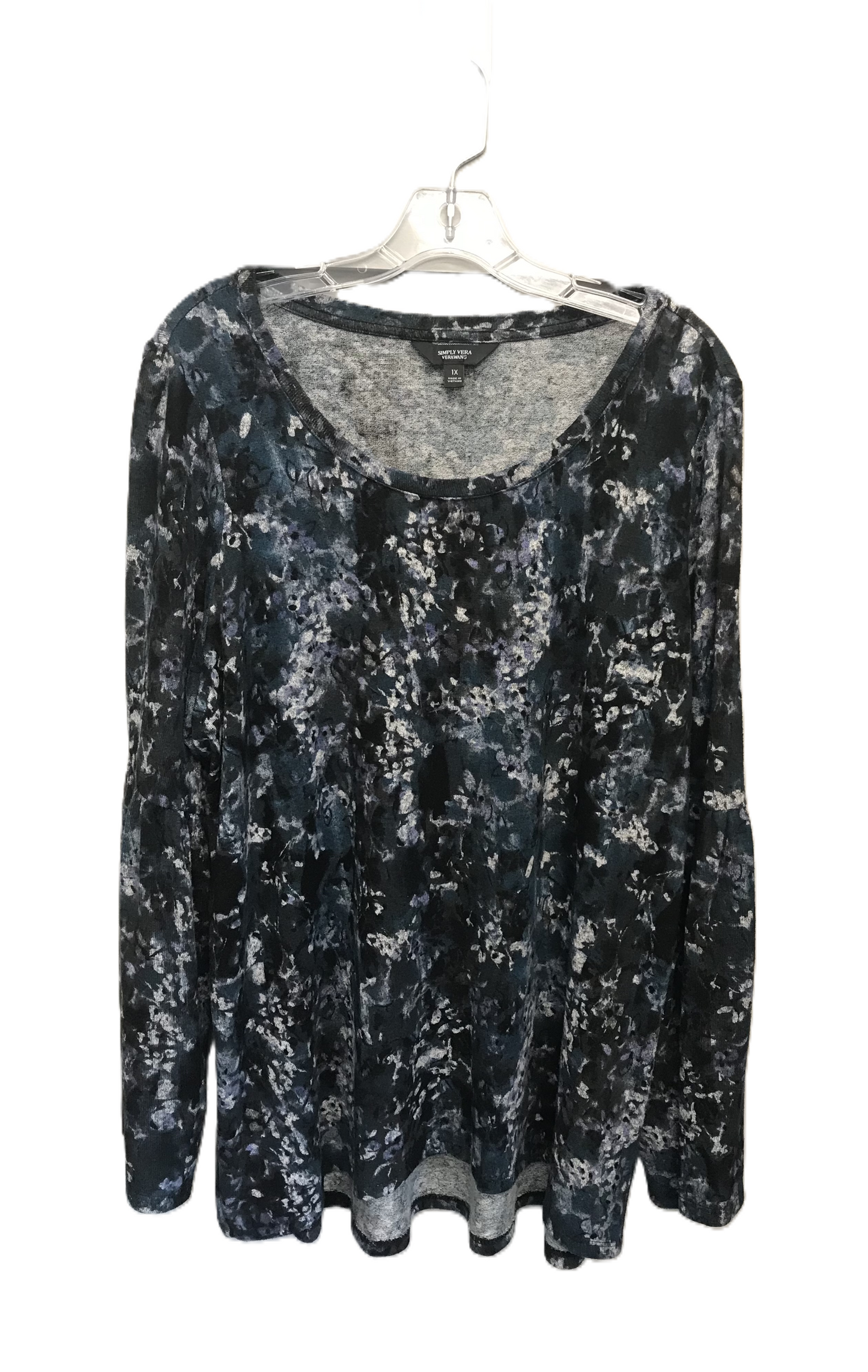 Top Long Sleeve By Simply Vera  Size: 1x