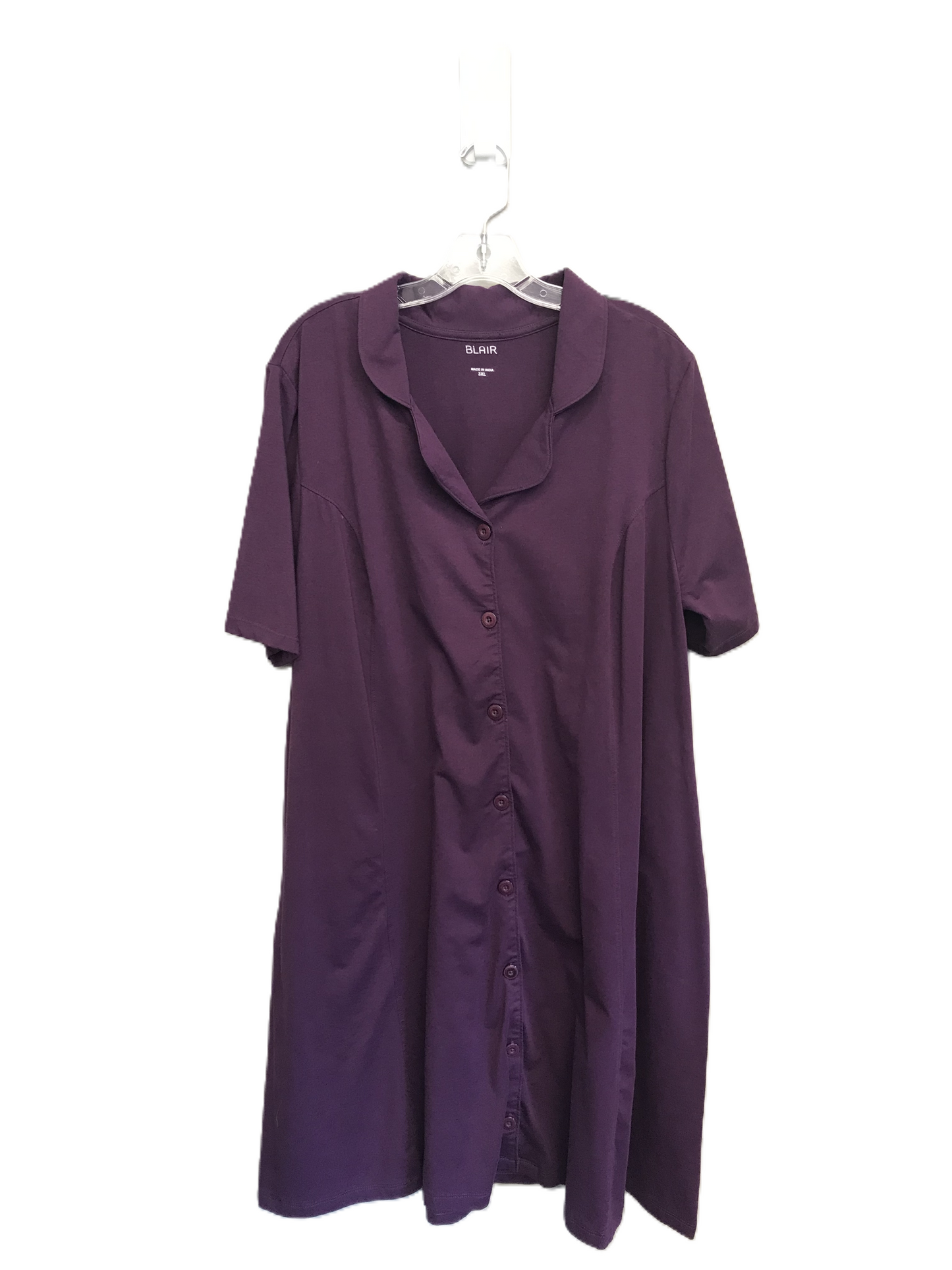 Purple Dress Casual Short By Blair, Size: 3x