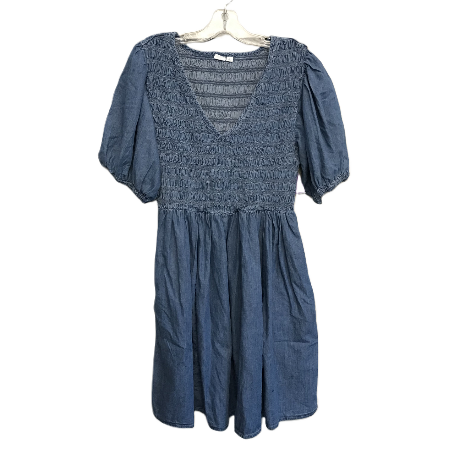 Blue Denim Dress Casual Short By Gap, Size: L