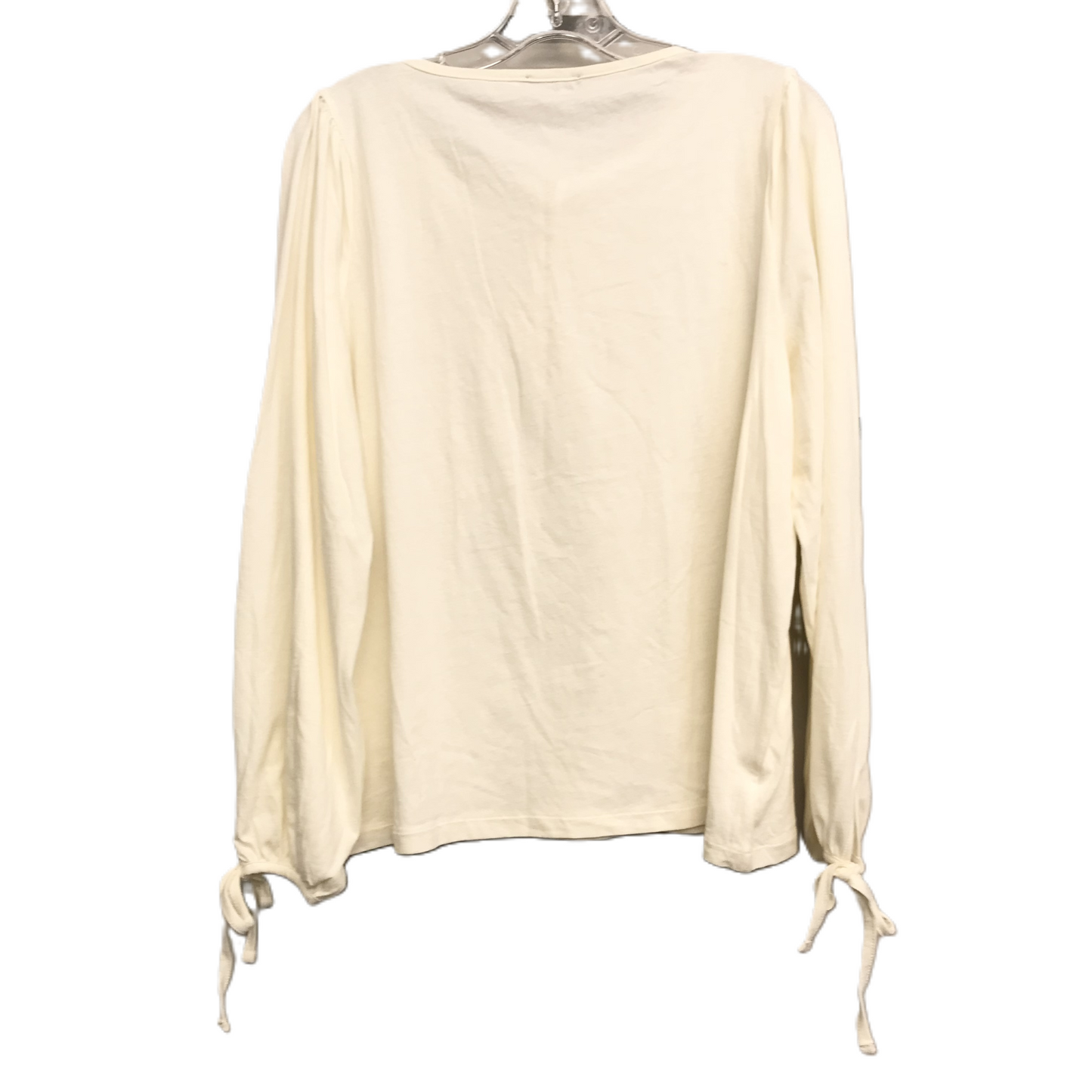 Top Long Sleeve By J. Crew In Cream, Size: L