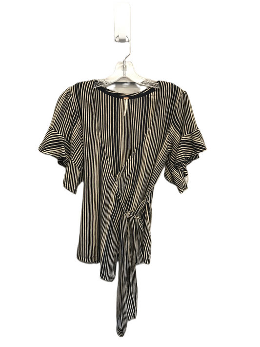 Striped Pattern Top Short Sleeve By Free People, Size: S