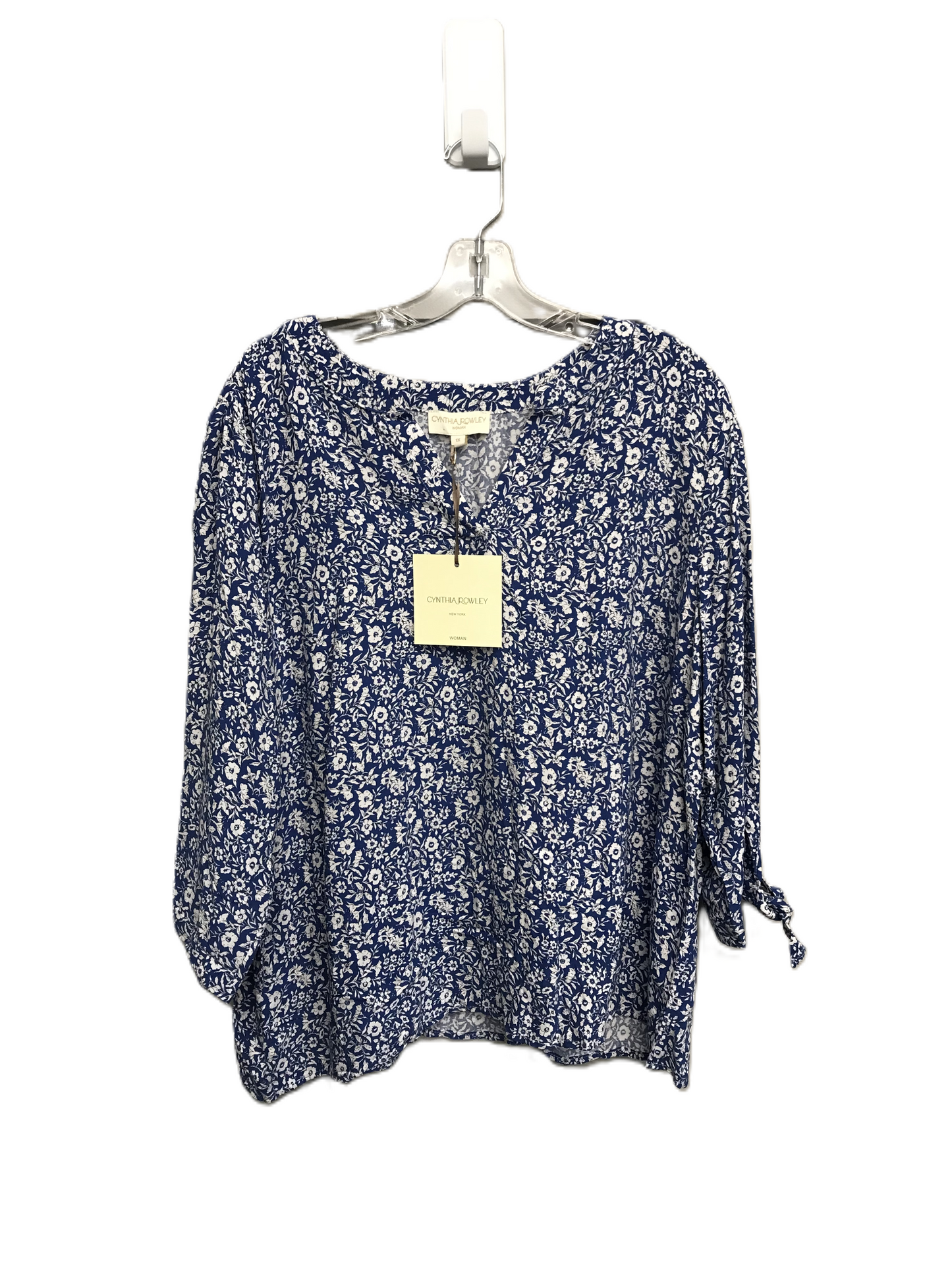 Floral Print Top Long Sleeve By Cynthia Rowley, Size: 1x