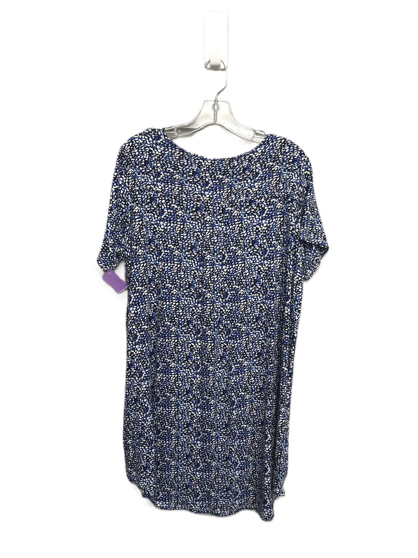 Blue & White Dress Casual Short By Tahari By Arthur Levine, Size: 1x