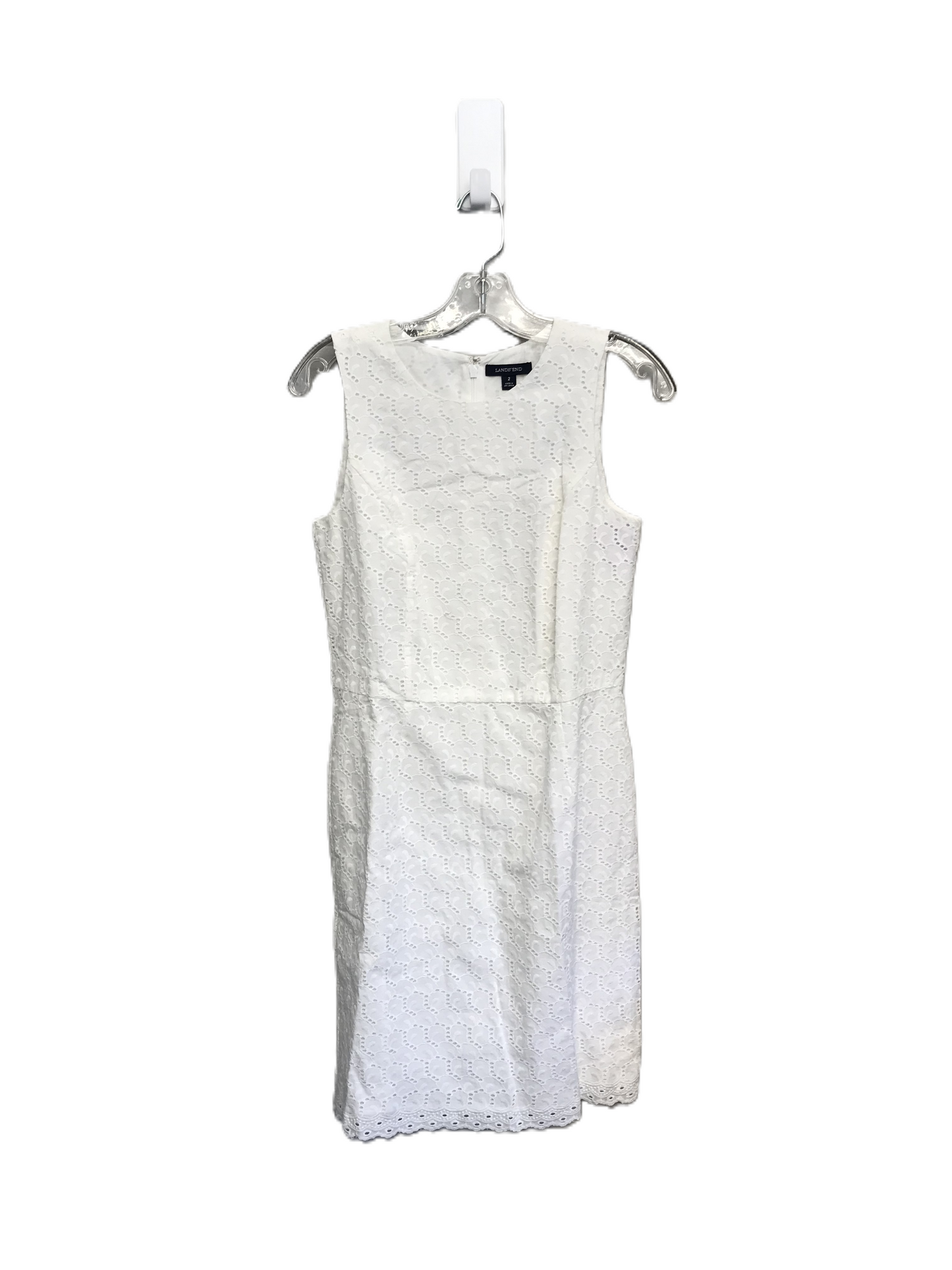 White Dress Casual Short By Lands End, Size: Xs