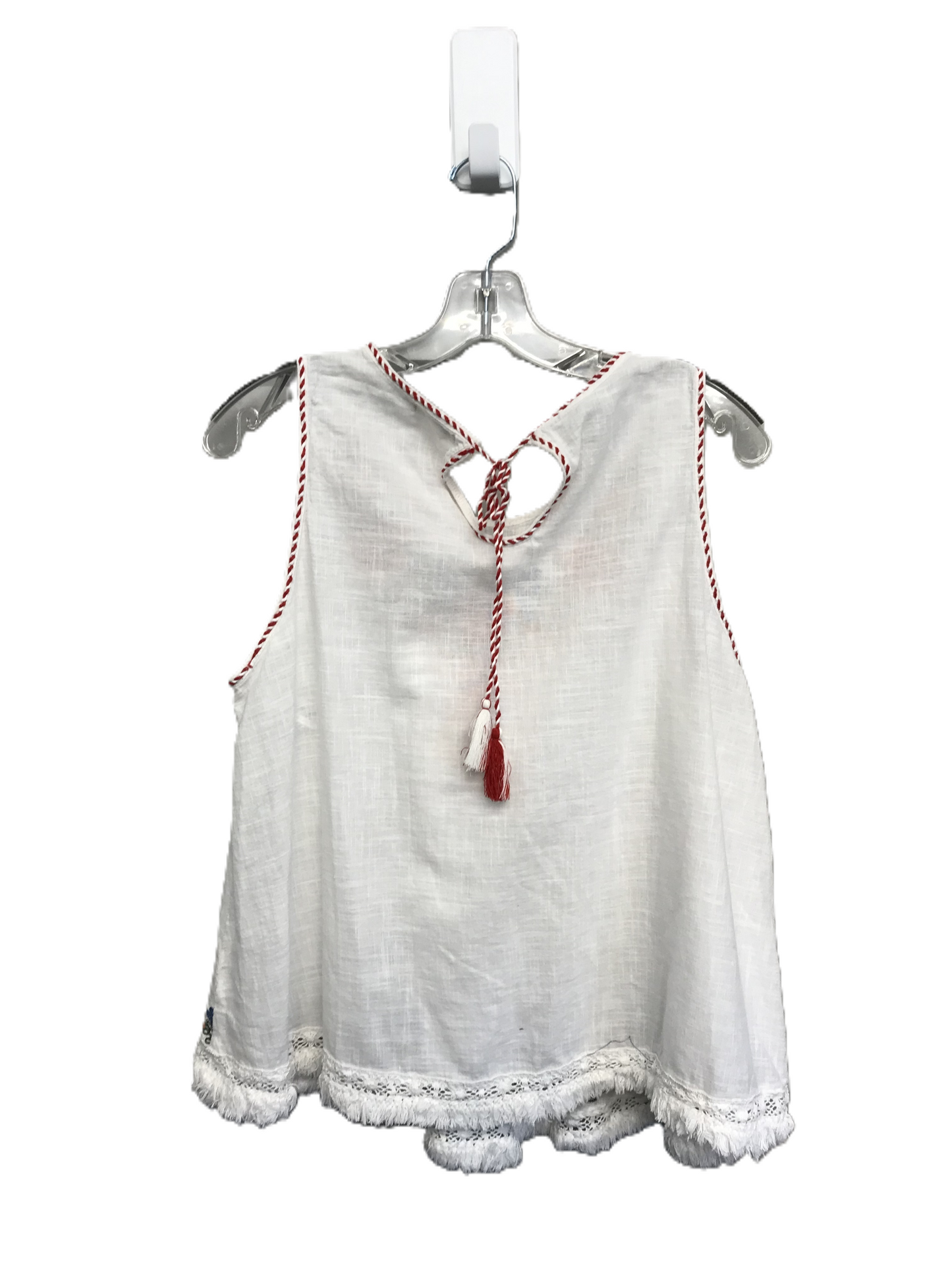 White Top Sleeveless By Max Studio, Size: L