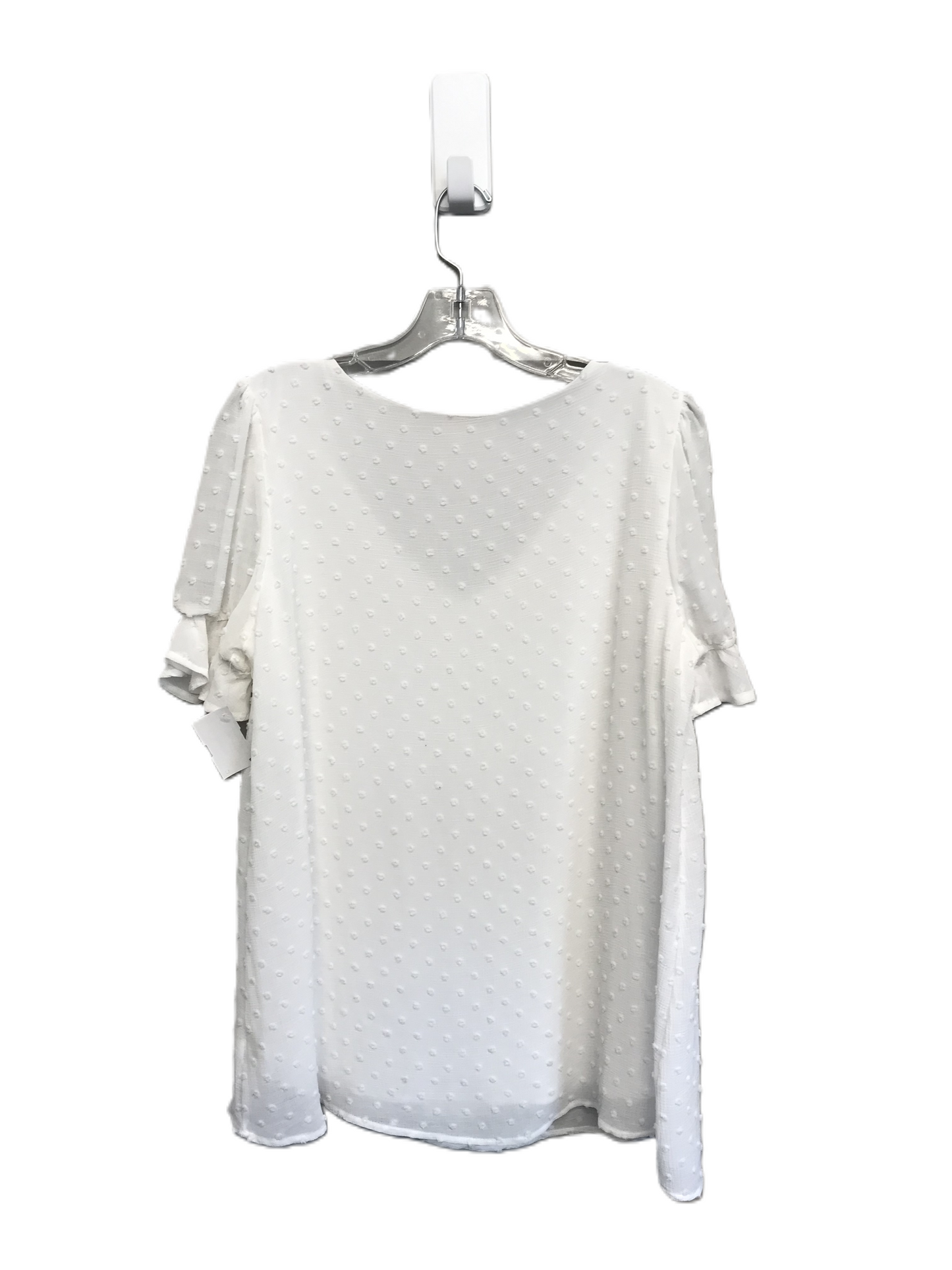 White Top Short Sleeve By Reb In J Size: L