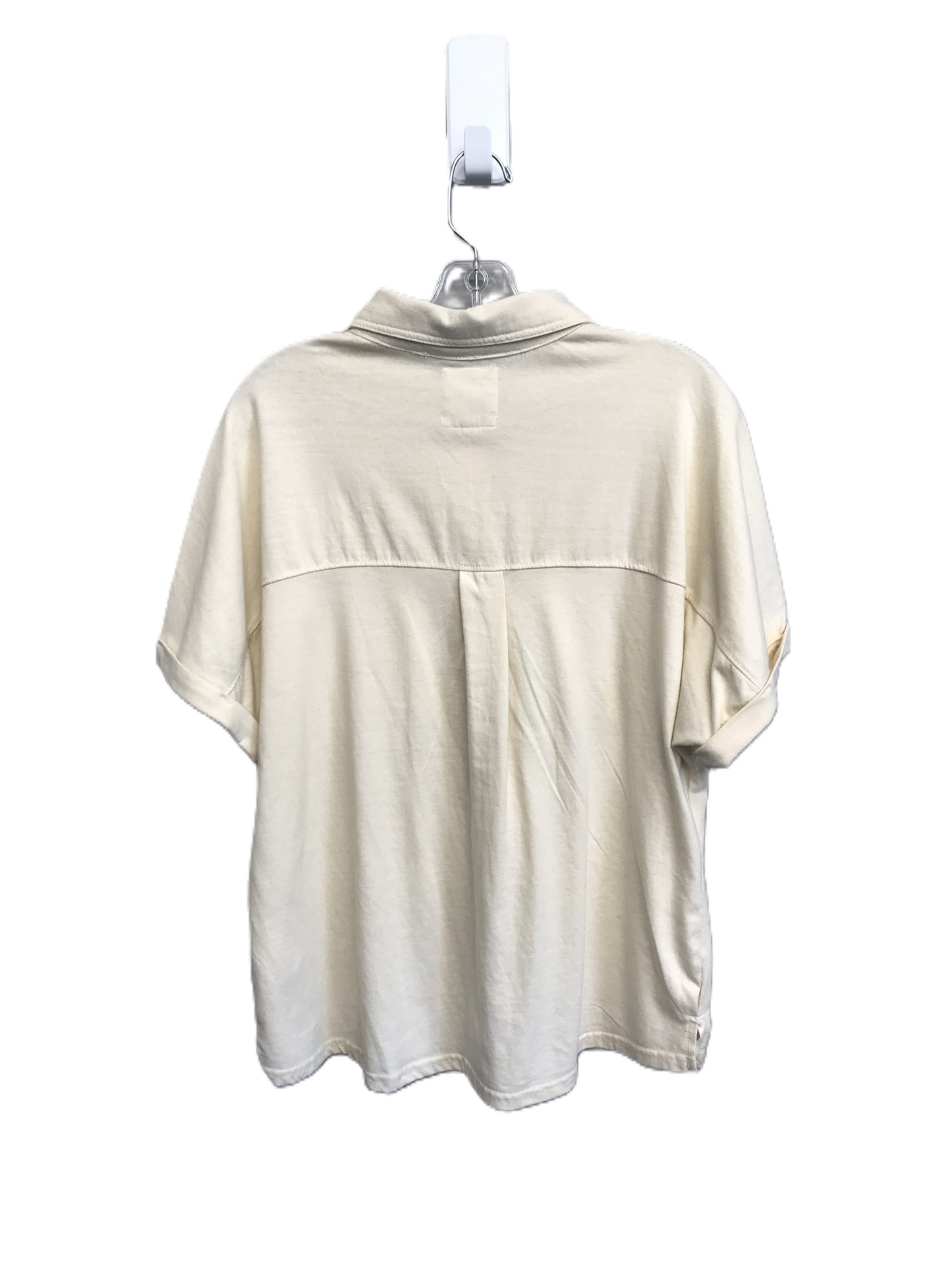 Beige Top Short Sleeve By C And C, Size: L