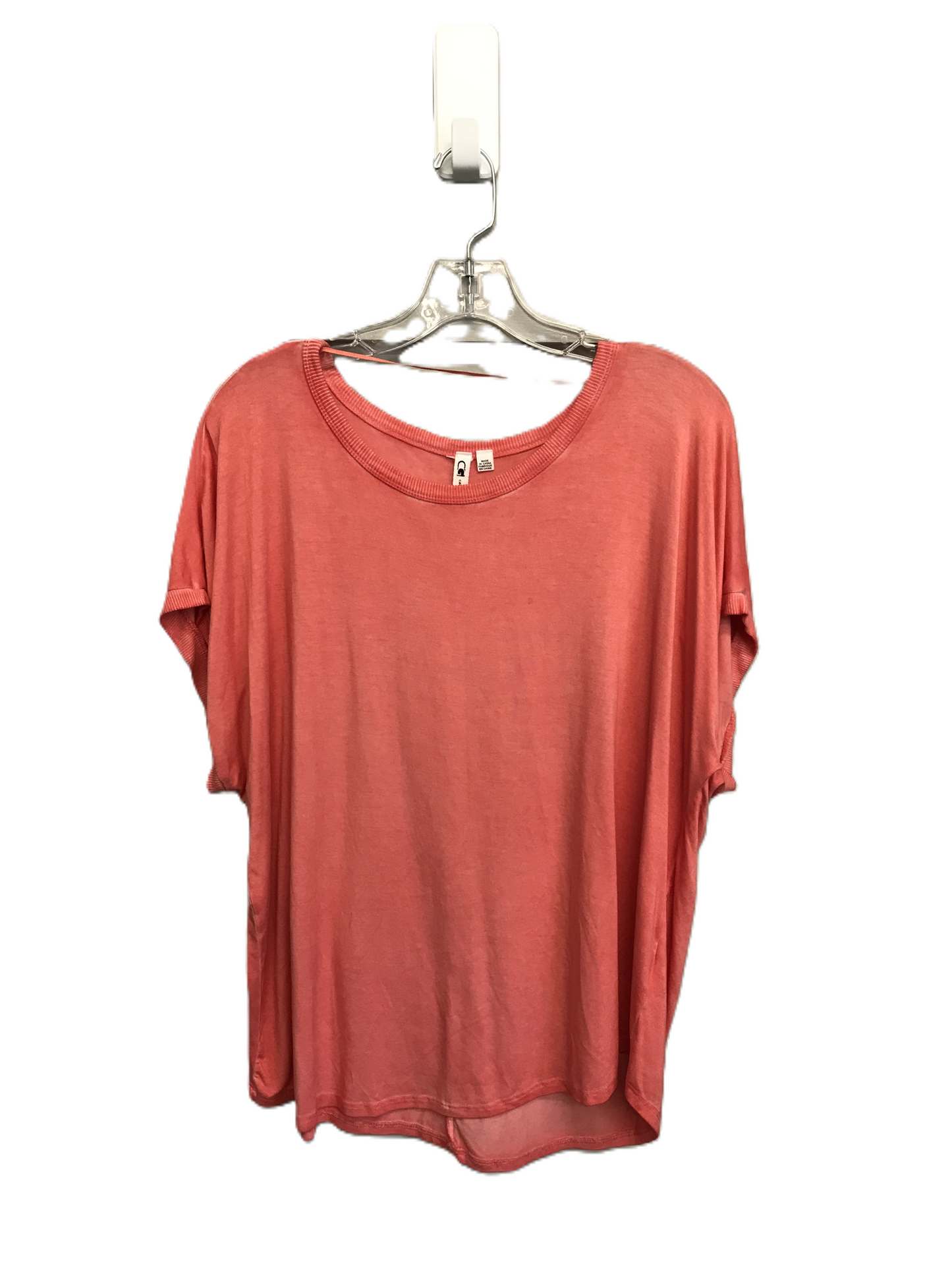 Orange Top Short Sleeve By Cable And Gauge, Size: Xl