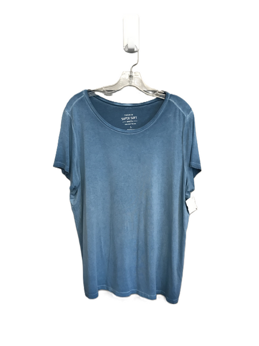 Blue Top Short Sleeve By Torrid, Size: 1x