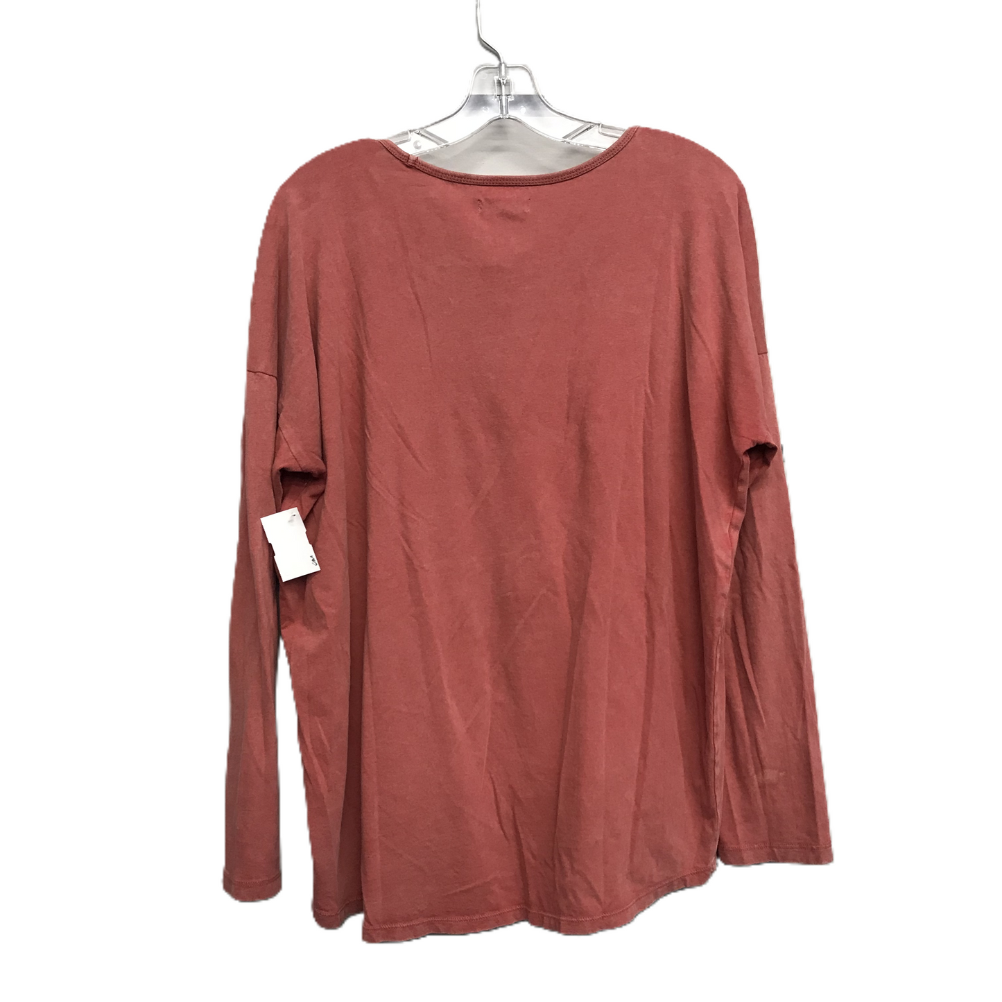 Top Long Sleeve By Madewell In Orange, Size: L