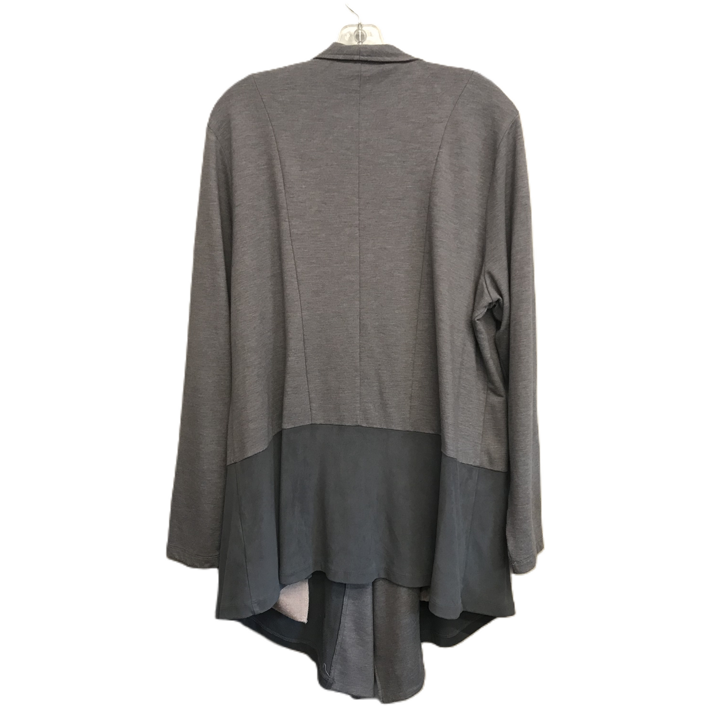 Grey Cardigan By Logo, Size: Xl