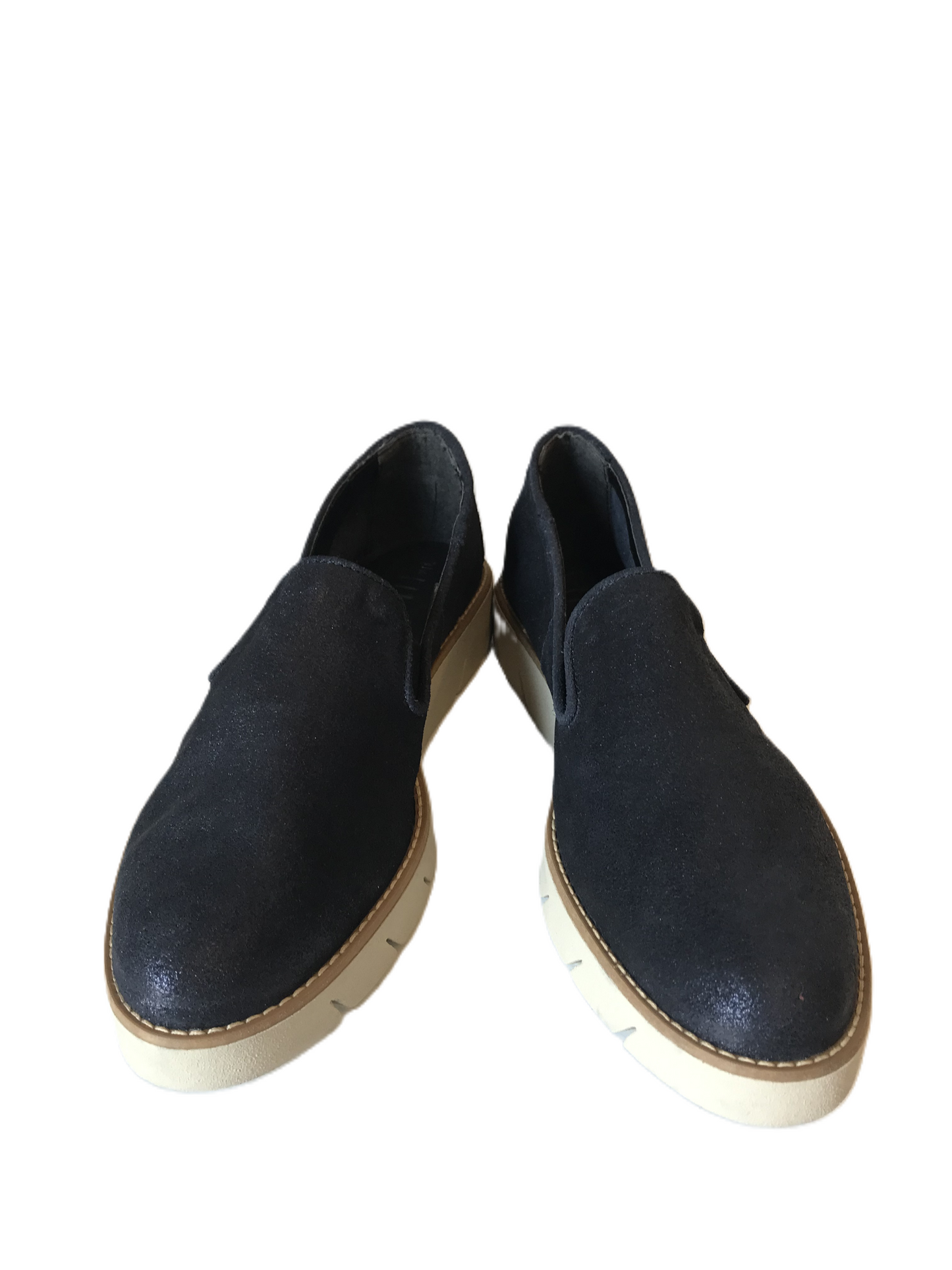 Navy Shoes Flats By The Flexx Size: 8.5