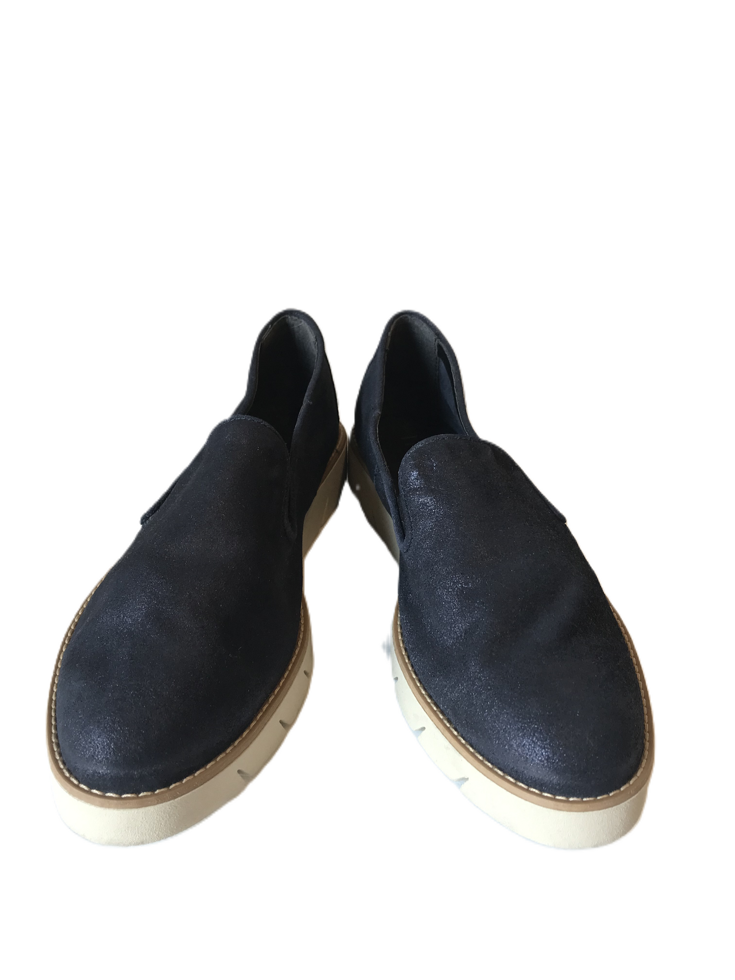 Navy Shoes Flats By The Flexx Size: 10