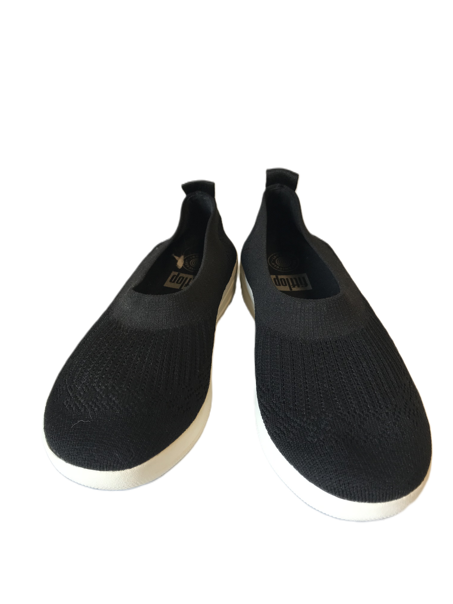 Black Shoes Flats By Fitflop, Size: 9