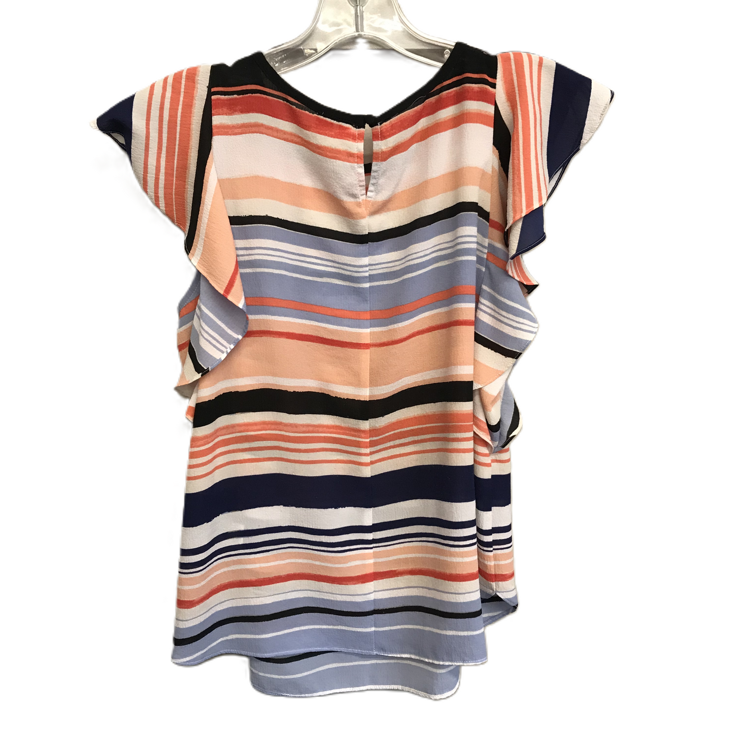 Striped Pattern Top Short Sleeve By Elle, Size: Xs