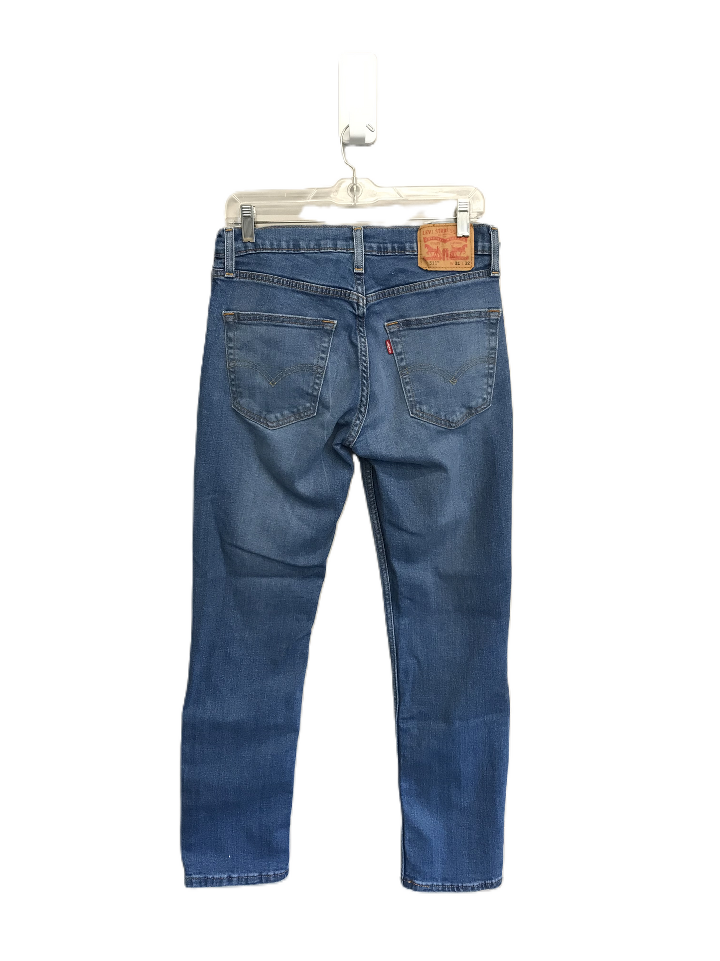 Blue Denim Jeans Straight By Levis, Size: 12