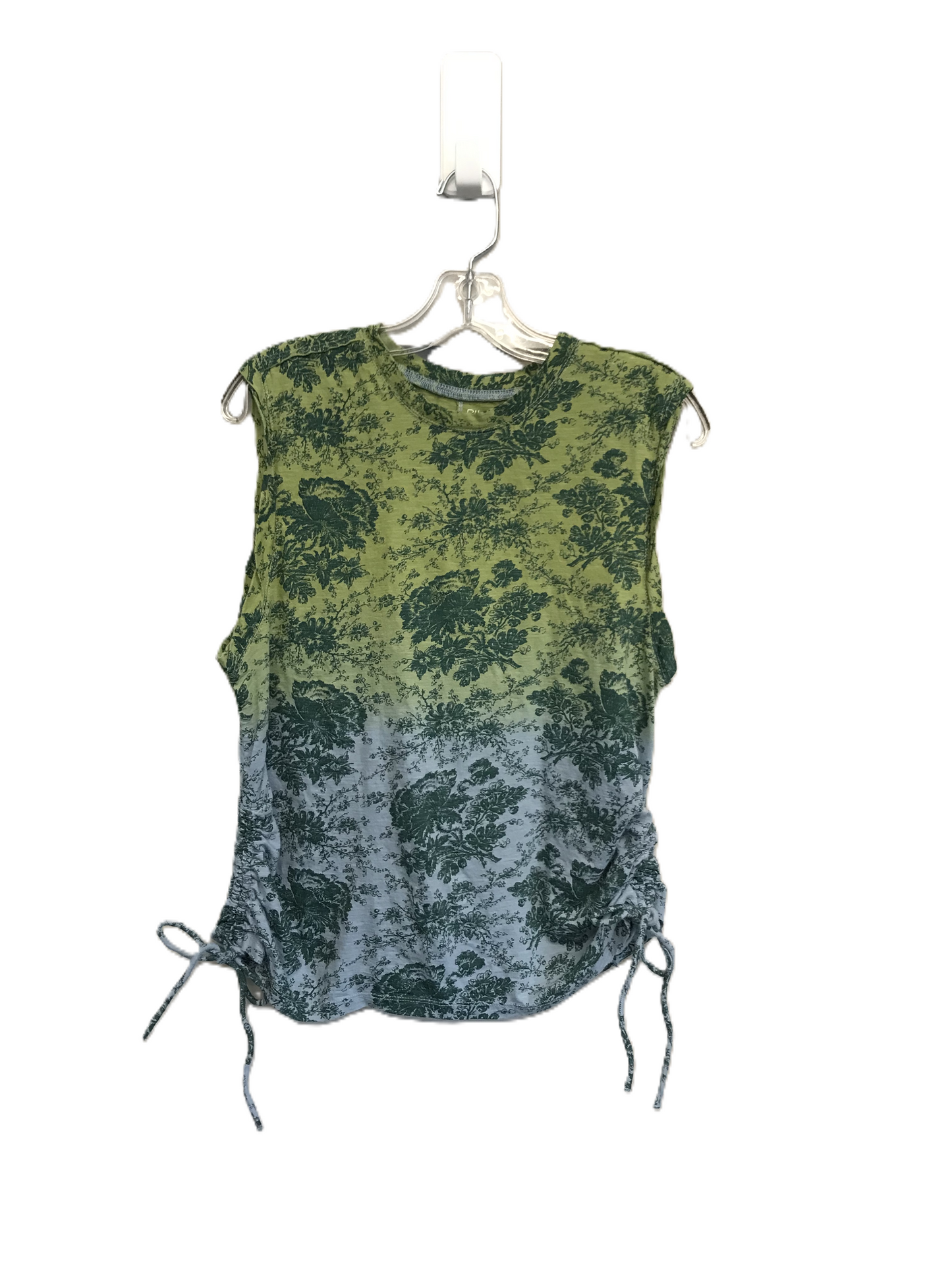 Blue & Green Top Sleeveless By Pilcro, Size: L