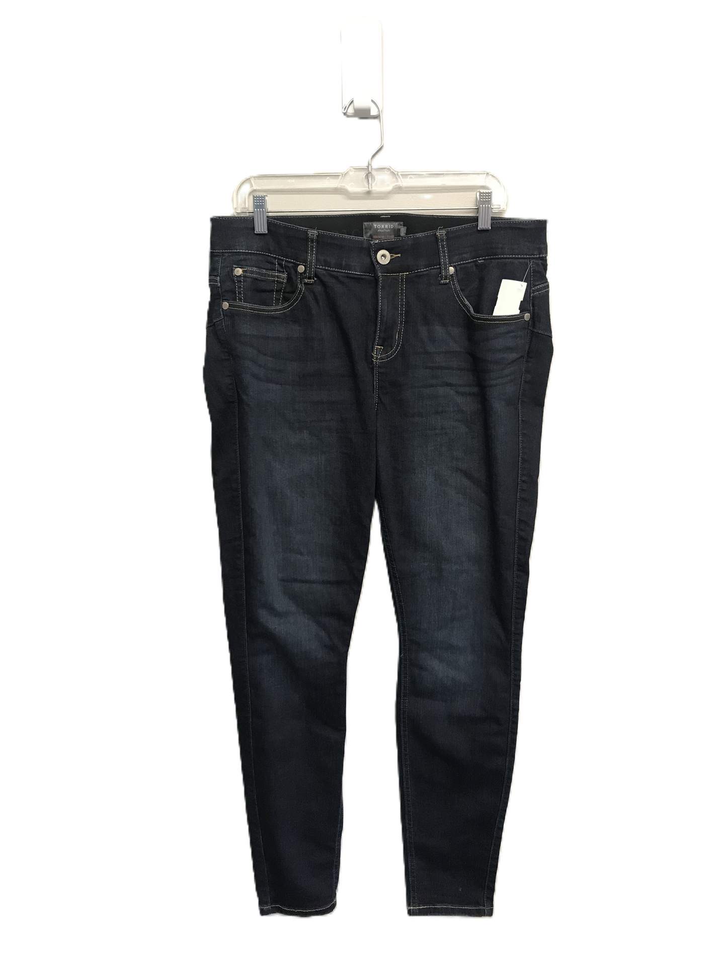 Blue Denim Jeans Skinny By Torrid, Size: 14
