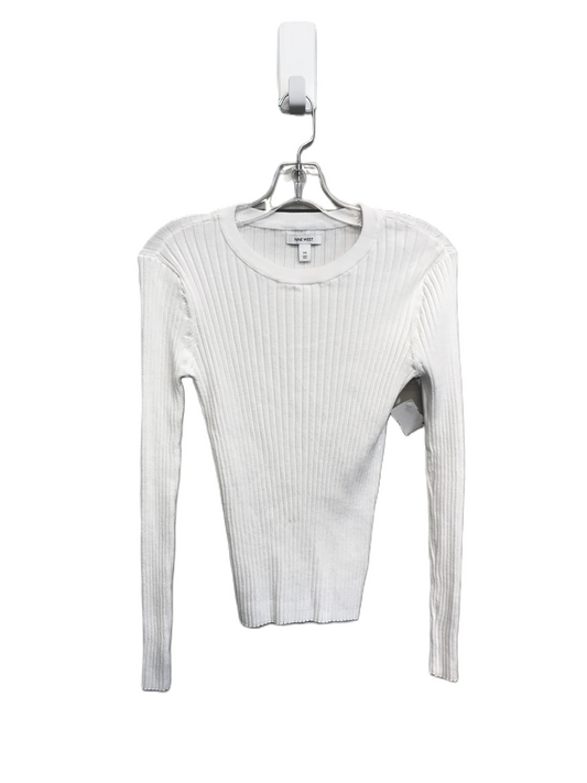 White Sweater By Nine West, Size: M